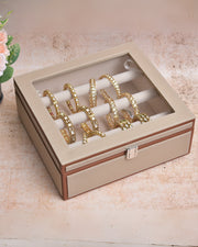 Premsons® Leatherette Bangles Box | Elegant & Durable Jewelry Organizer for Bangles, Bracelets & Accessories – Secure & Stylish Storage Case