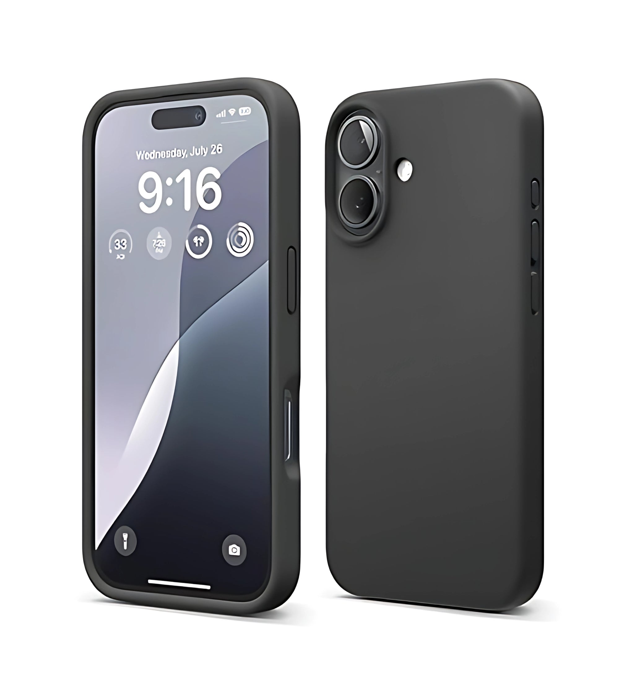 Premsons® Soft Silicone Back Case for iPhone 16 – Slim Fit, Shockproof, Matte Finish Protective Cover
