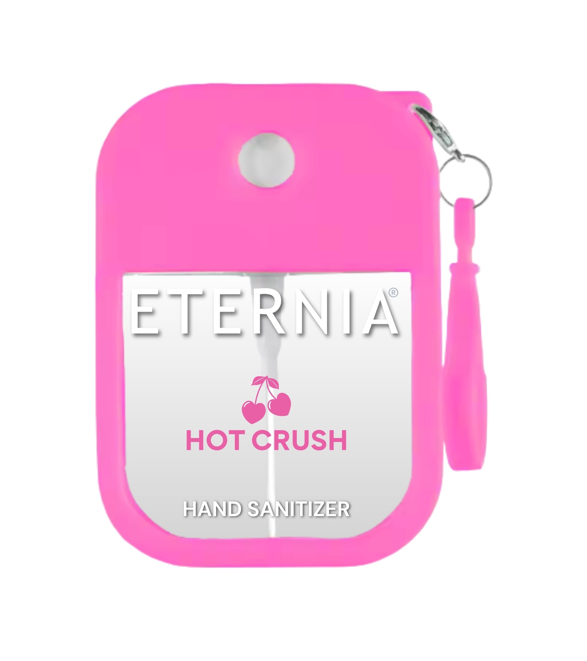 Eternia® Hand Sanitizer Spray - Hydrating Moisturizing Power Mist - Gentle on Skin, Quick-Drying Formula, Travel Friendly - Hot Crush - 300+ Sprays - Pack of 2