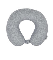 Cushy® Travel Neck Pillow with 360-Degree Head Support - Memory Foam Luxury Soft Pillow for Sleeping Rest - Home Travel Airplane Car - Plain, Grey and Light Grey