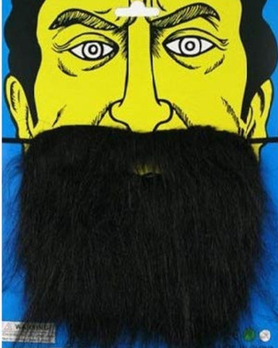 Premsons® Fake Beards Mustaches Halloween Beard Funny Fake Beard Costume Accessories Party Supplies for Adult Kids - Black