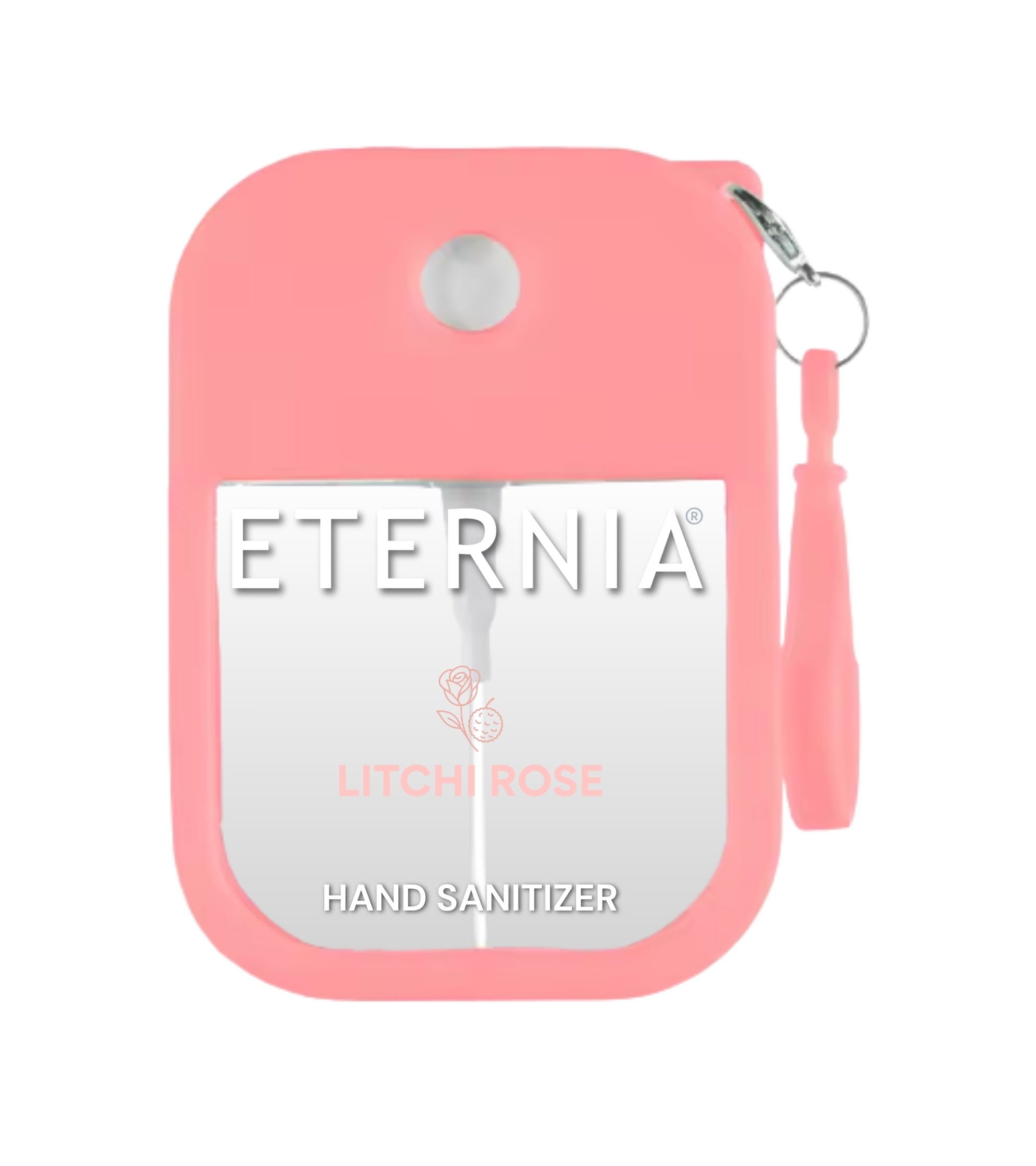 Eternia® Hand Sanitizer Spray - Hydrating Moisturizing Power Mist - Gentle on Skin, Quick-Drying Formula, Travel Friendly - Rose Litchi - 300+ Sprays - Pack of 2