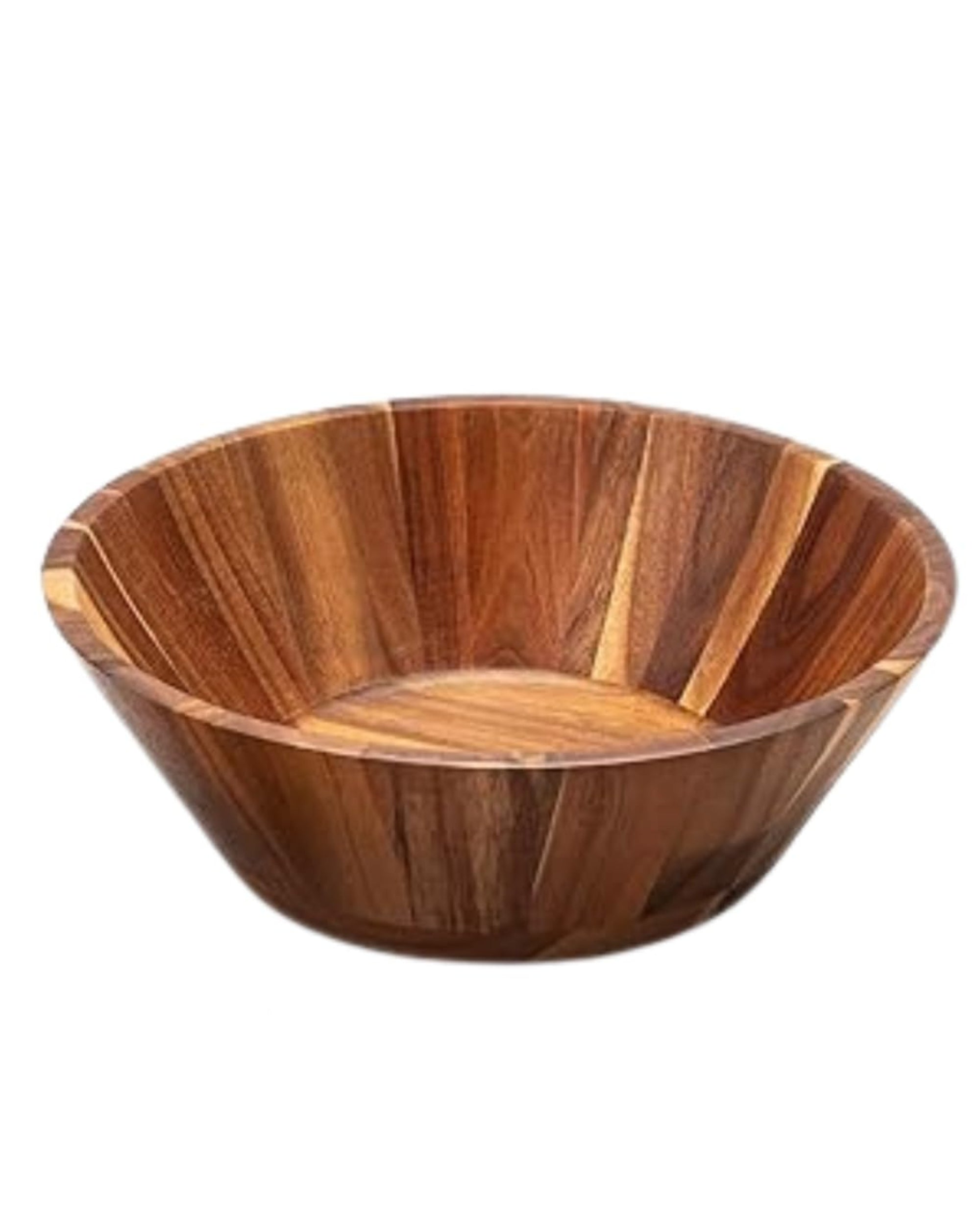 Premsons® Wooden Salad Bowl – Elegant Mixing & Serving Bowl for Salads, Soups & Snacks | Multipurpose Bowl for Home & Kitchen