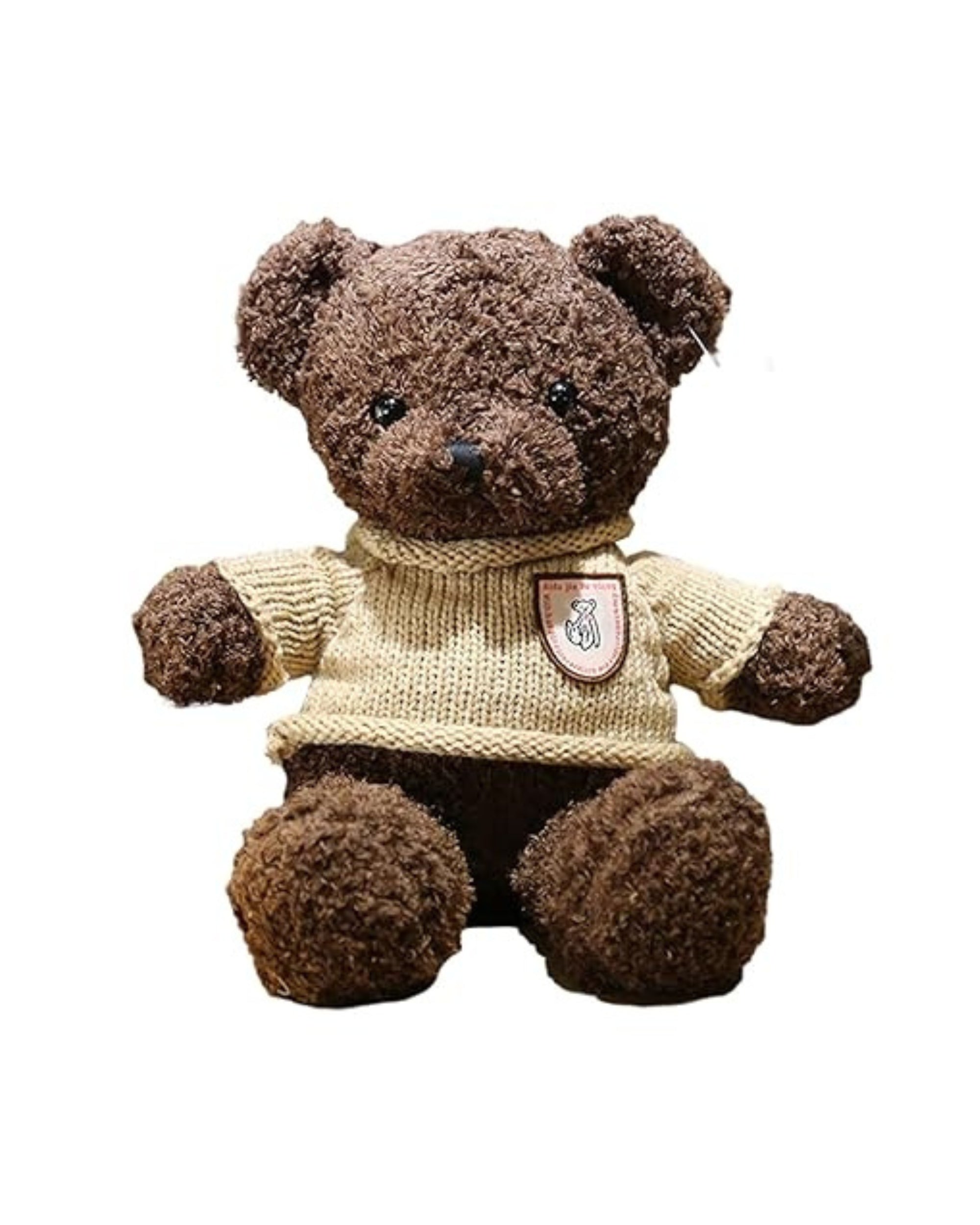 Premsons® Realistic Bear Plush Soft Toy – Soft Stuffed Animal for Kids, Adults & Baby Room Décor | Cuddly Coffee Brown Teddy Doll for Boys, Girls & Toddlers | 1 Piece