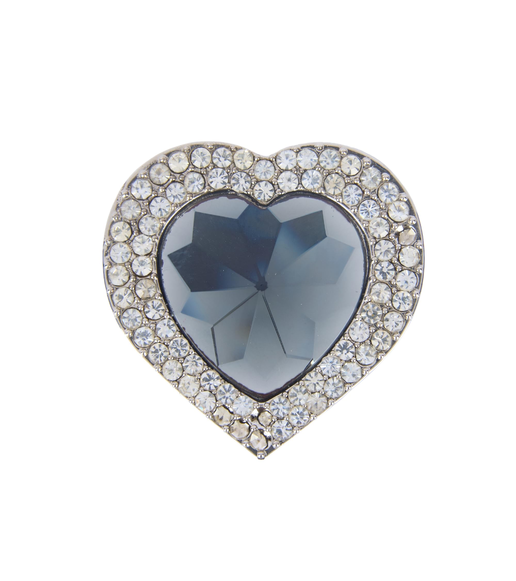 Premsons® Foldable Purse Holder Hook - Handbag Hanger for Table Desk - Bling Rhinestone Bag Holder for Women - Heart Shape