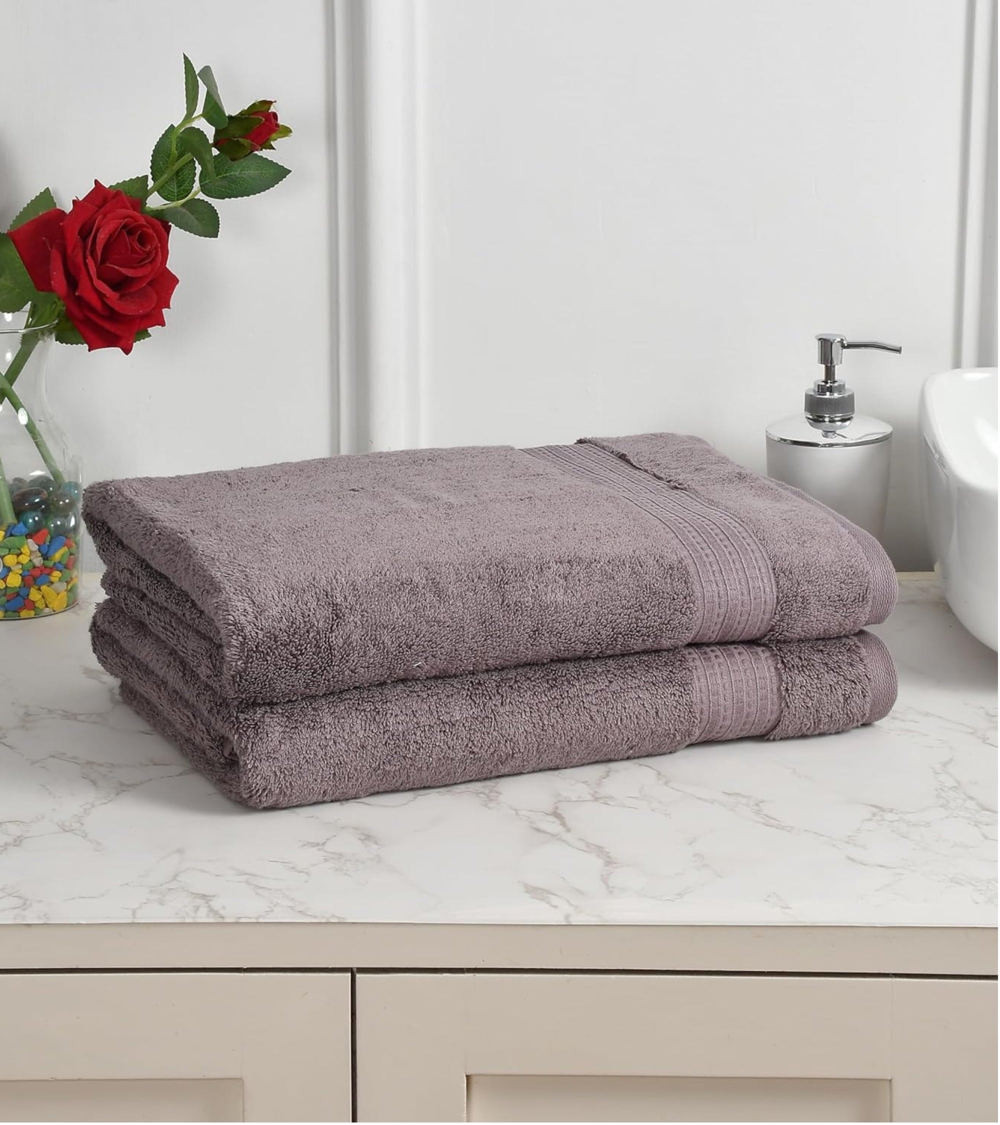 Premsons® Soft Cotton Bath Towel – Ultra-Absorbent & Quick Drying Towel for Daily Bathroom Use, Travel & Spa – Plush & Comfortable Towel for Men & Women