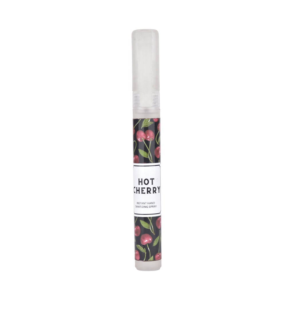 Eternia® Hot Cherry Hand Sanitizing Spray Pen – Rinse-Free Antibacterial Cleanser with Fruity Oud Fragrance | Instant Hygiene for Adults & Kids | 10ml Each, Pack of 3