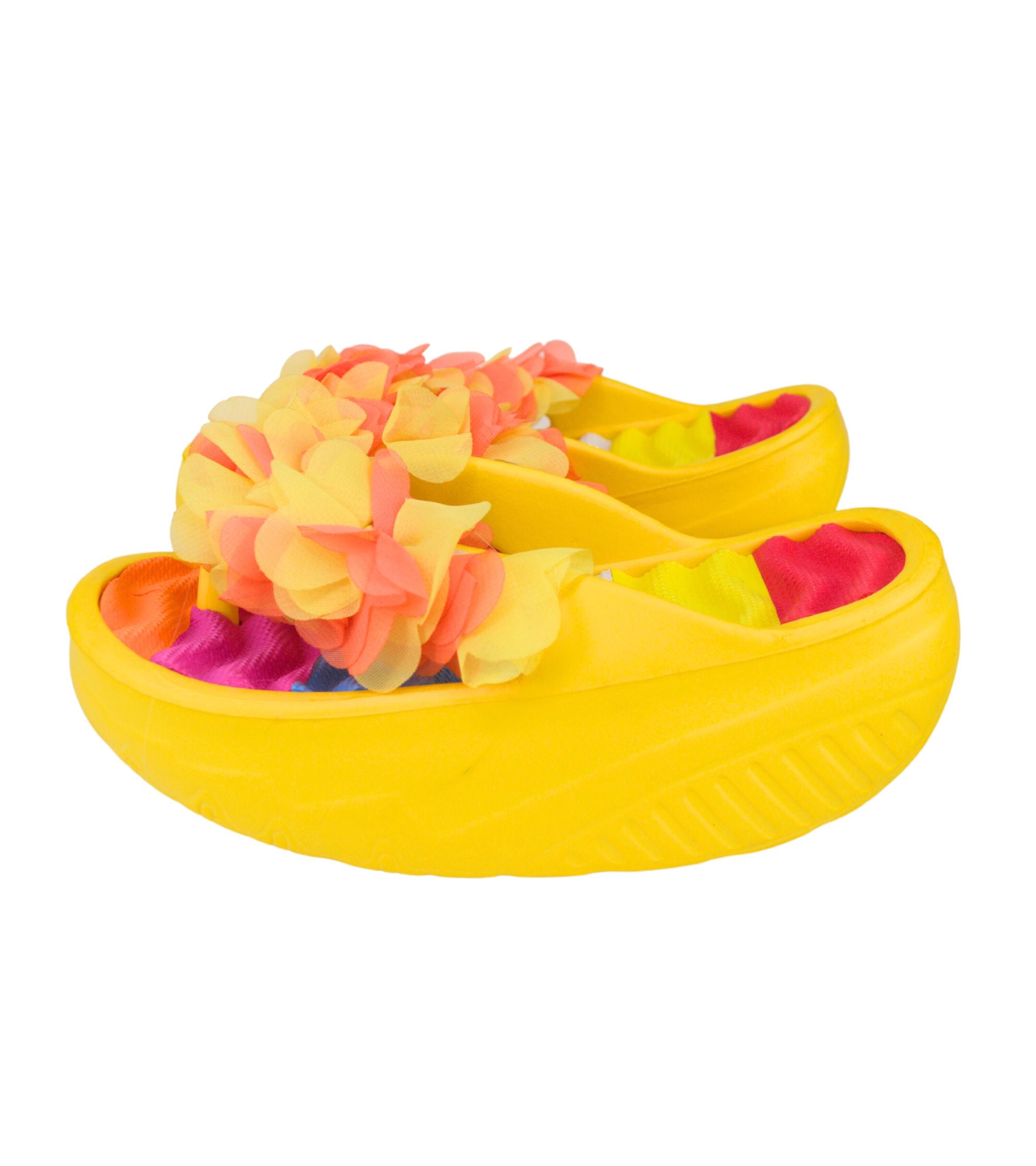 Premsons® Women's Floral Wedge Sandals - Casual Platform Beach Vacation Footwear - Flip Flop Slippers for Pool Holidays