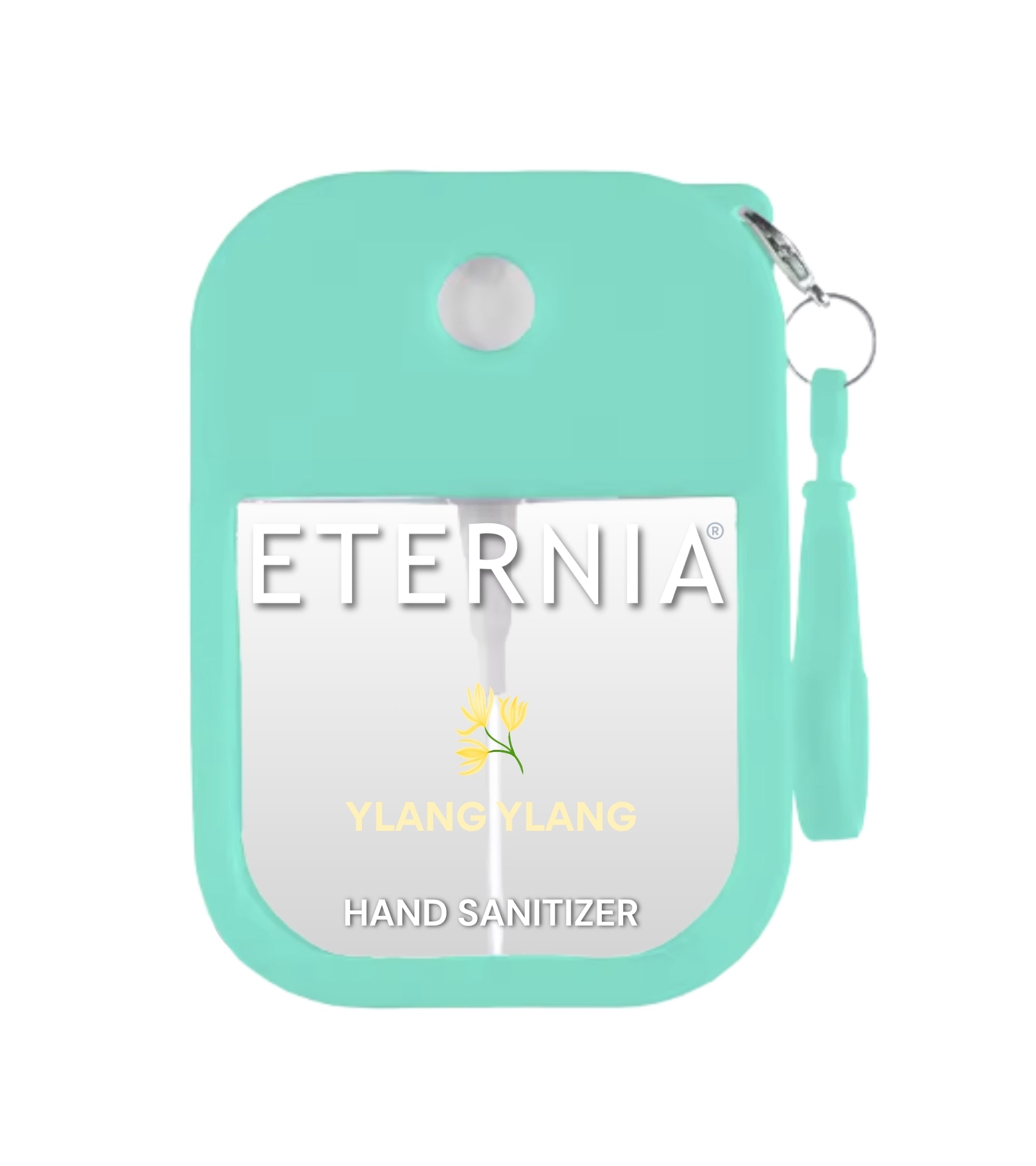 Eternia® Hand Sanitizer Spray - Hydrating Moisturizing Power Mist - Gentle on Skin, Quick-Drying Formula, Travel Friendly - Ylang Ylang - 300+ Sprays - Pack of 2