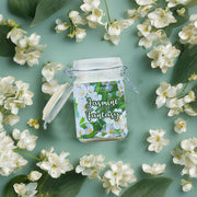 Eternia® Jasmine Fantasy Scented Candle – Romantic White Floral Aroma for Living Room, Bathroom or Meditation – Glass Jar Candle – 30 Hours Burn Time