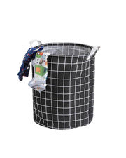Premsons® Foldable Laundry Bag Basket | Large Capacity Clothes Storage Hamper with Handles | Durable Collapsible Laundry Organizer for Bedroom, Bathroom & Hostel | Black