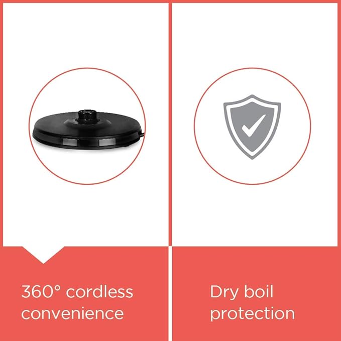 Black & Decker 1.7L Electric Kettle – Stainless Steel Body with Digital Temperature Control, Keep Warm Function & Auto Shut-Off – BLACK+DECKER Design (Grey)