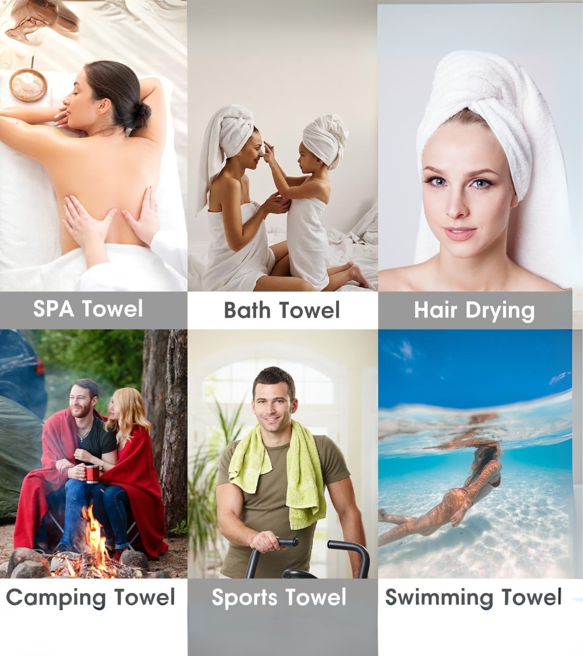 Premsons® Soft Cotton Bath Towel – Ultra-Absorbent & Quick Drying White Towel for Bathroom, Spa, Salon & Travel – Premium Lightweight Towel for Daily Use