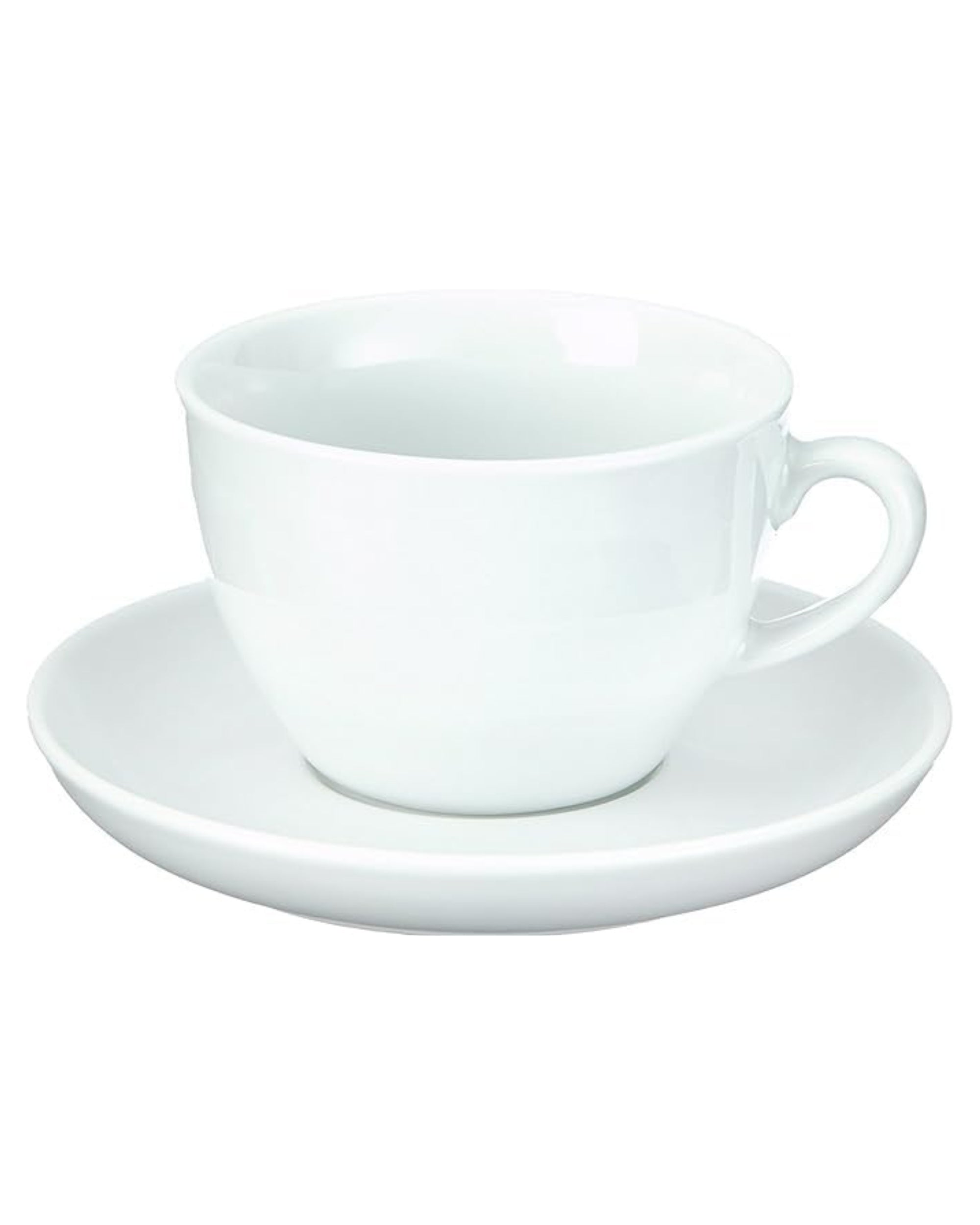 Premsons® Ceramic Coffee Cups with Saucers – Classic Tea & Coffee Mug Set for Home, Office & Daily Use – Elegant Drinkware – Pack of 6