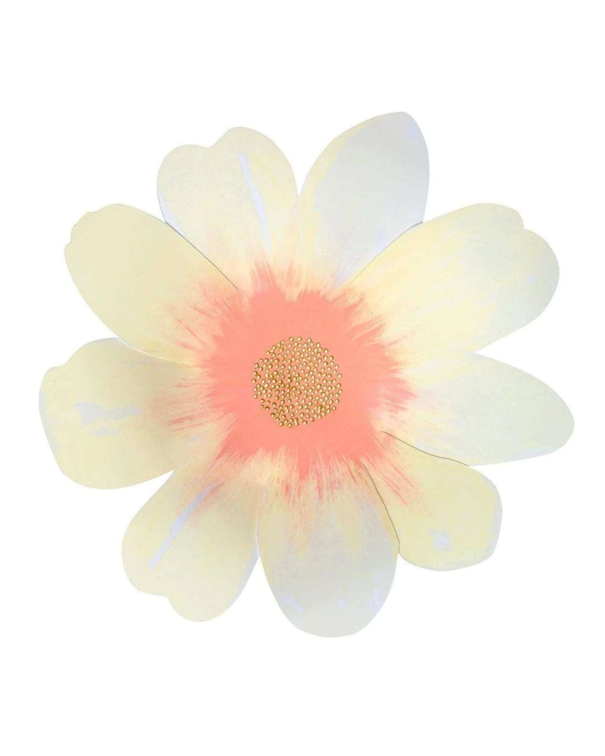 Premsons® Decorative Flower Party Plates – Disposable Plates for Birthdays, Anniversaries & Celebrations - Pack of 10