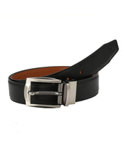 Premsons® Genuine Leather Black & Brown Reversible Belt for Men – Stylish Formal & Casual Wear with Premium Metal Buckle – Size 42