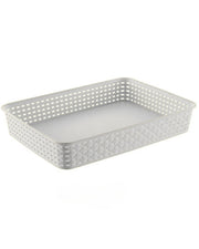 Premsons® Multipurpose Storage Basket Organizer – Off White | Ideal for Kitchen, Bathroom, Bedroom, Living Room & Utility Spaces | Durable & Stylish Home Storage Solution