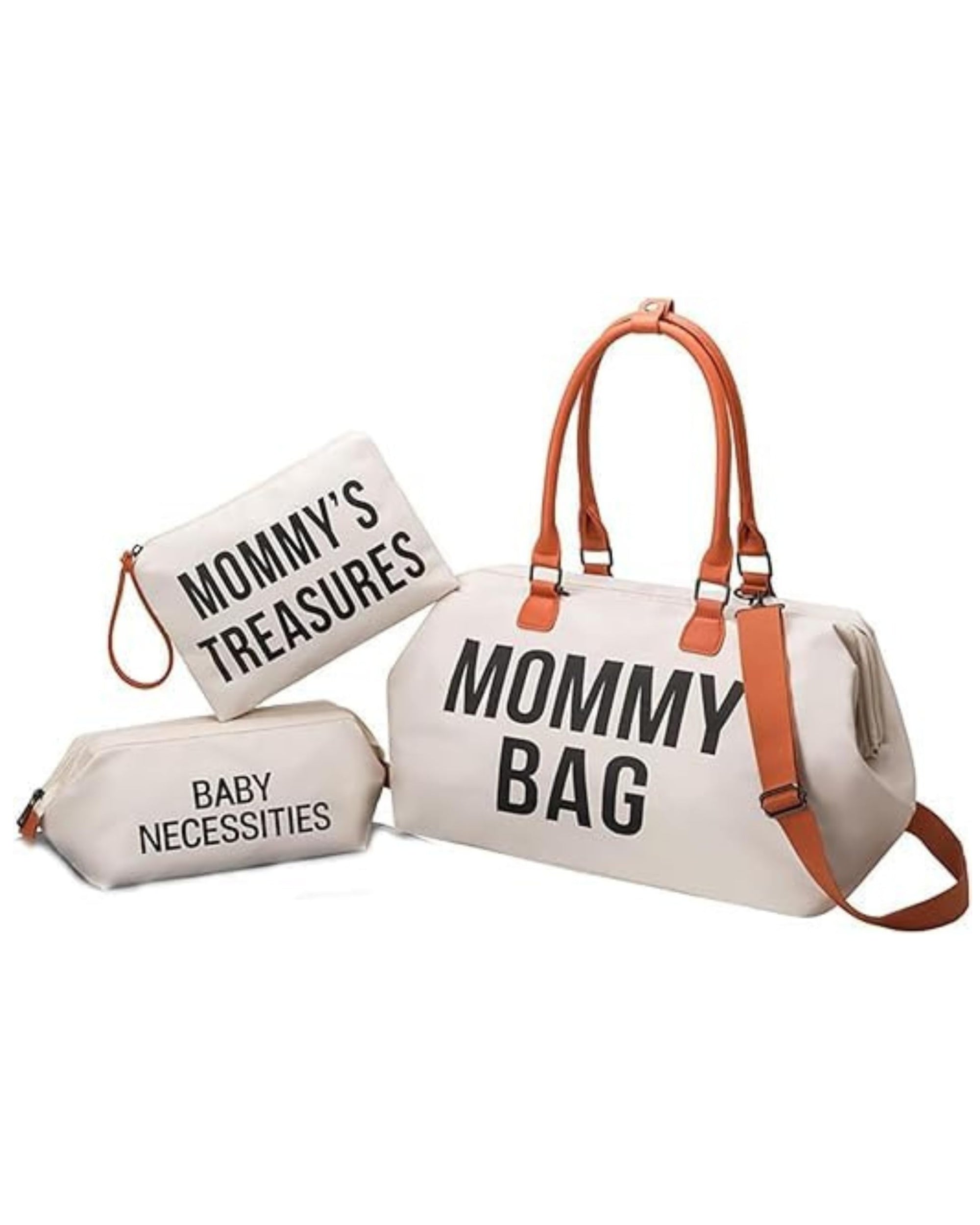 Premsons® Mommy Tote Bag | Large Diaper Bag with 2 Removable Organizing Pouches | Stylish & Spacious Baby Essentials Travel Bag for Moms