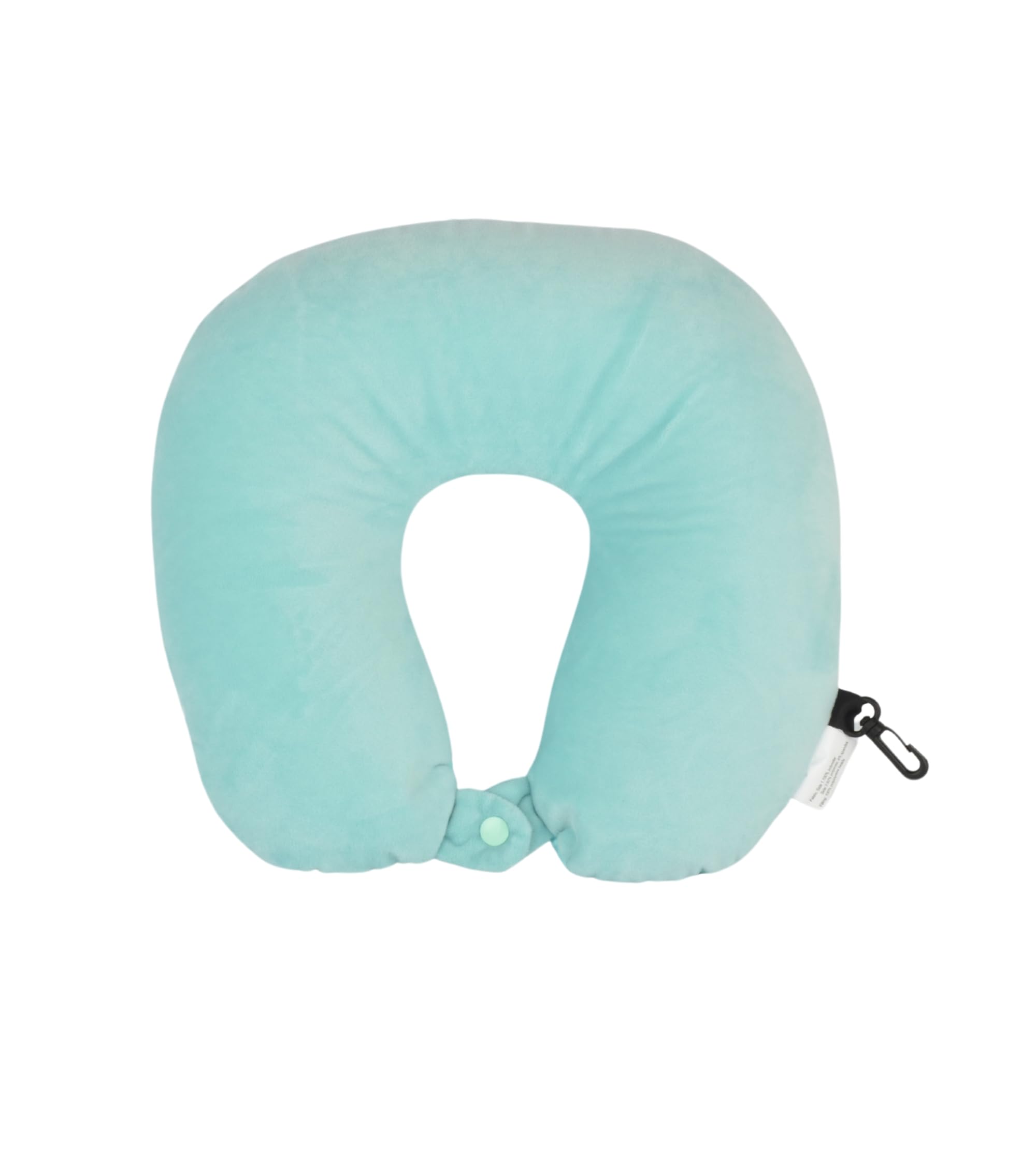 Cushy® Travel Neck Pillow with 360-Degree Head Support - Memory Foam Luxury Soft Pillow for Sleeping Rest - Home Travel Airplane Car - Plain, Blue