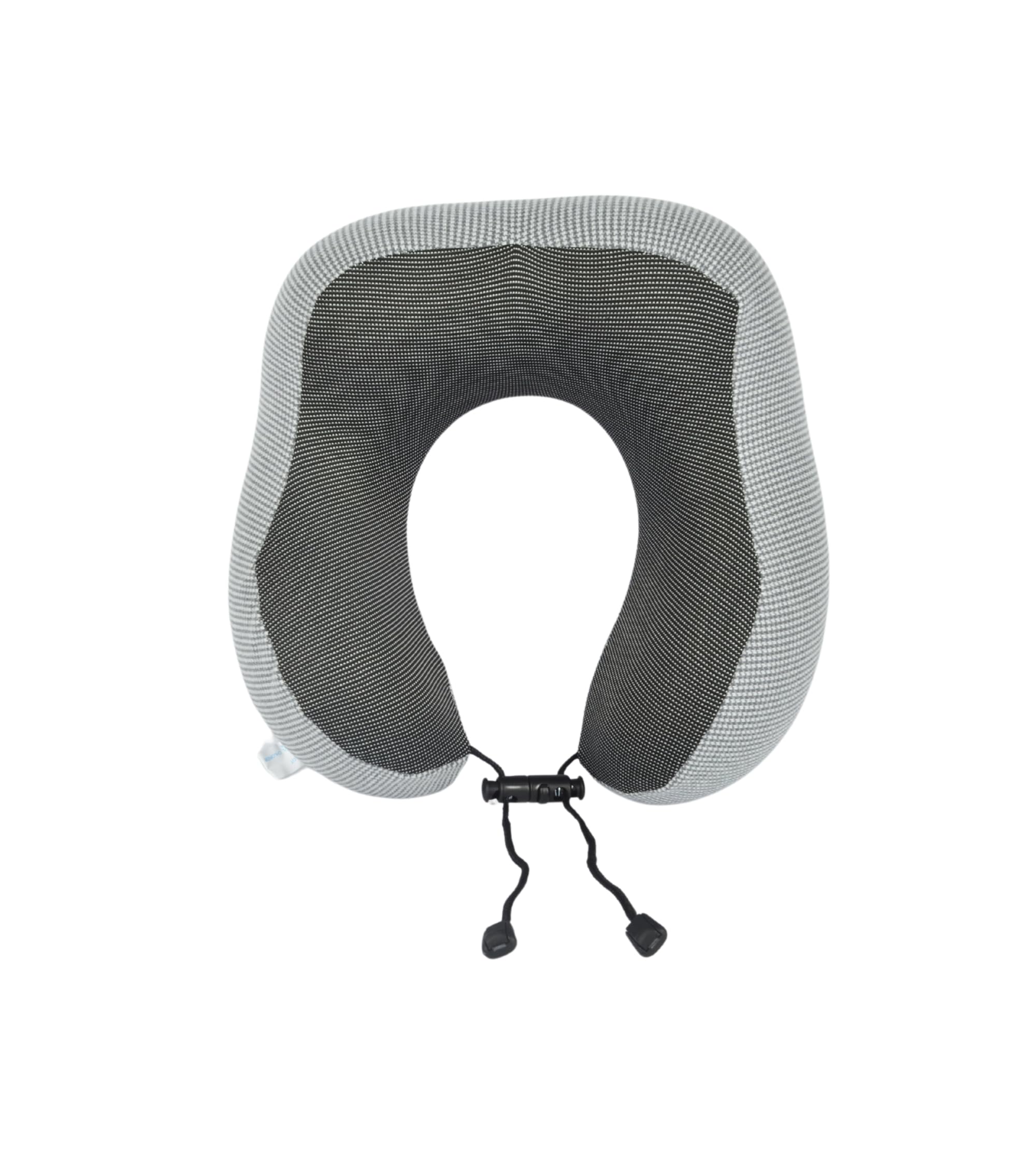 Cushy® Travel Neck Pillow with 360-Degree Head Support - Memory Foam Luxury Soft Pillow for Sleeping Rest - Home Travel Airplane Car - with Adjustable Toggles, Grey