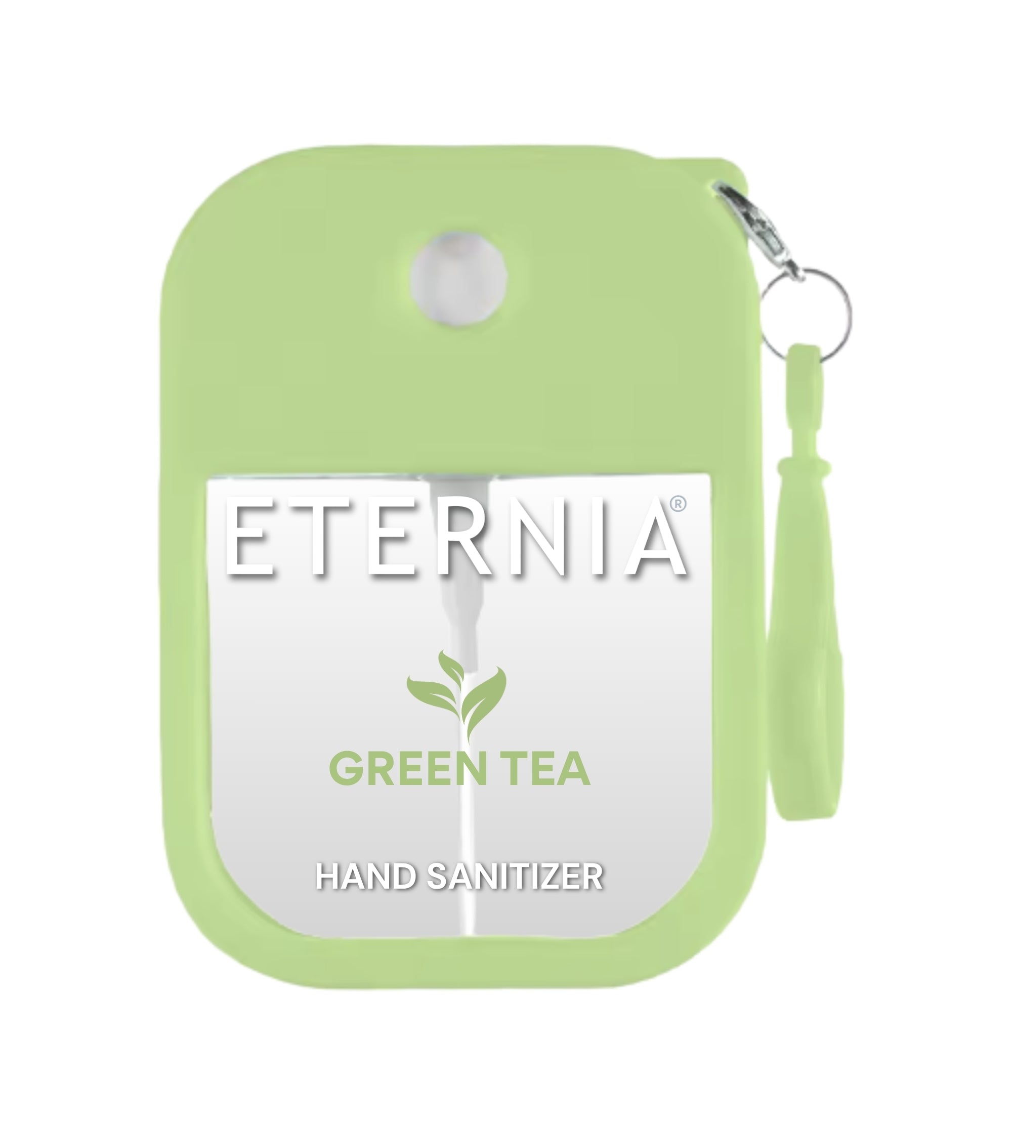 Eternia® Hand Sanitizer Spray - Hydrating Moisturizing Power Mist - Gentle on Skin, Quick-Drying Formula, Travel Friendly - Green tea - 300+ Sprays - Pack of 2