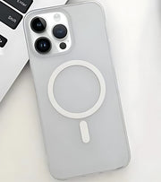 Premsons® Transparent Shockproof Silicone Case with Magnetic Ring Design for iPhone 14 Pro Max – Slim, Lightweight & Protective Back Cover for Daily Use