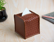 Premsons® Elegant Tissue Sleeve Cover – Stylish & Compact Tissue Holder for Home, Office, and Car(Light Brown)