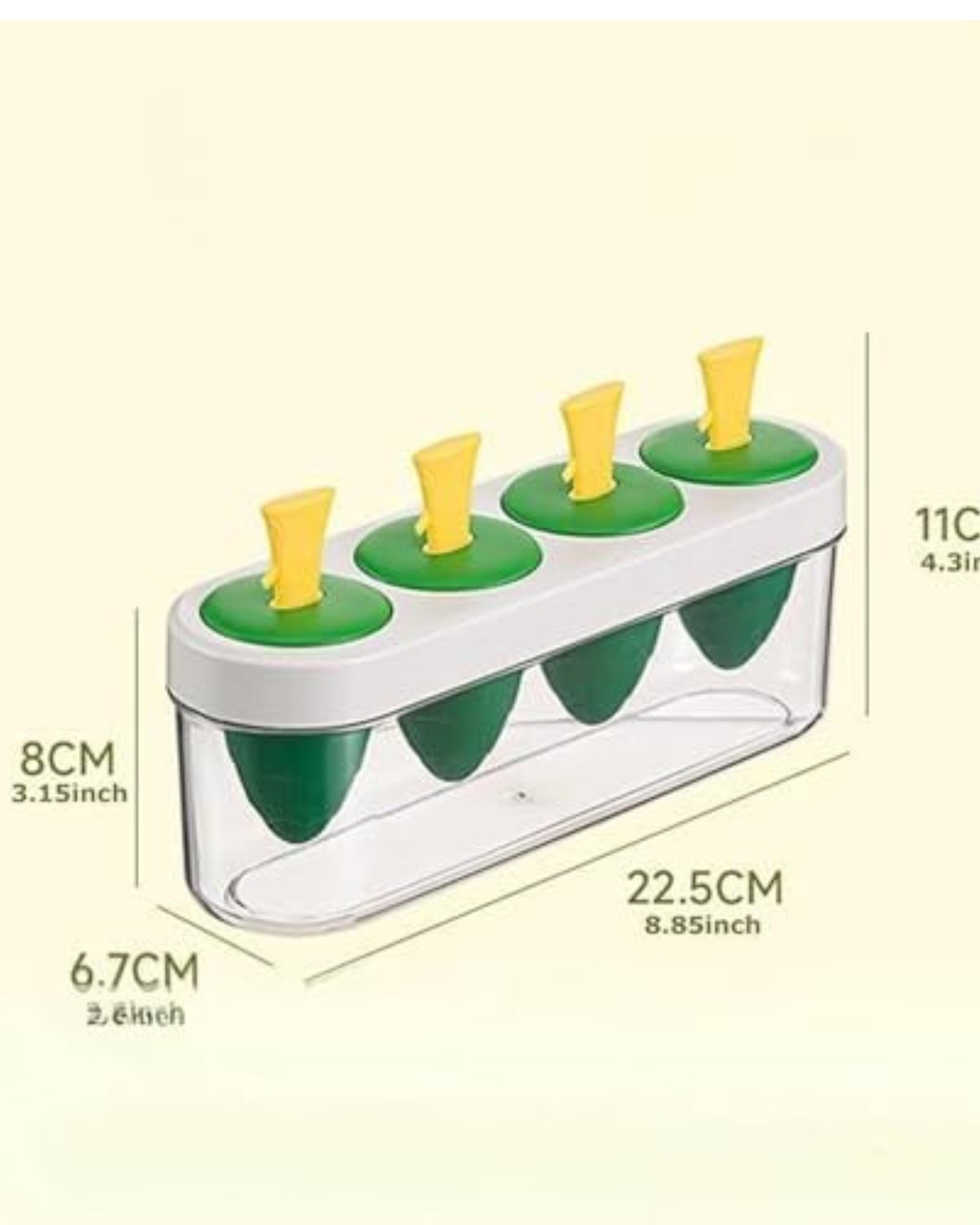 Premsons® Popsicle & Ice Cube Mould Set – Reusable Silicone Tray for Homemade Ice Cream, Ice Lollies & Frozen Treats – Easy Release, Fun for Kids & Adults