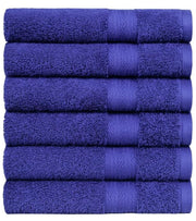Premsons® Premium Cotton Hand Napkins – Set of 6 Super Soft & Absorbent Towels for Bathroom, Kitchen & Travel – Quick Drying Cotton Hand Towels