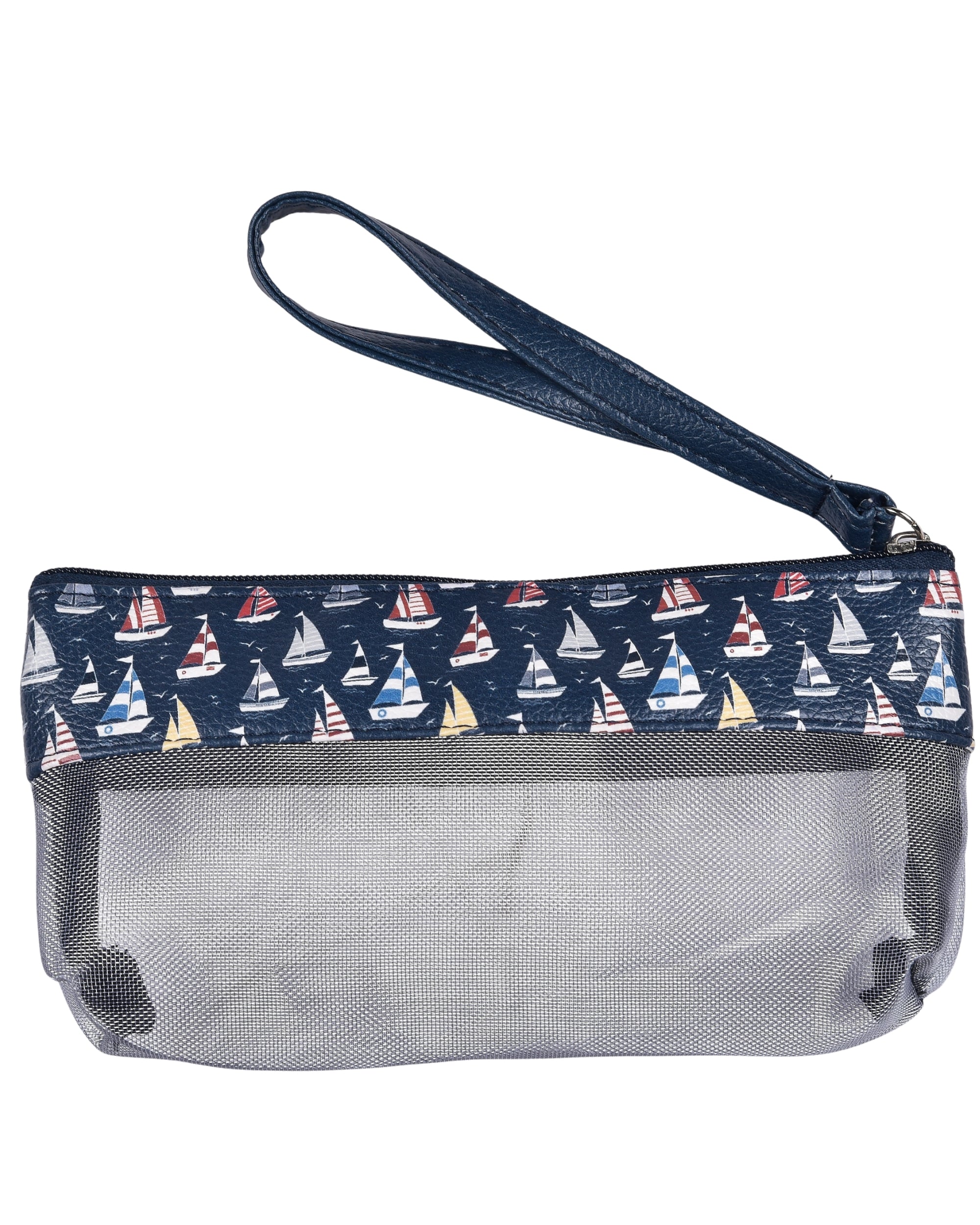 Premsons® Sailboats Net Pouch – Lightweight, Stylish & Durable Organizer Bag