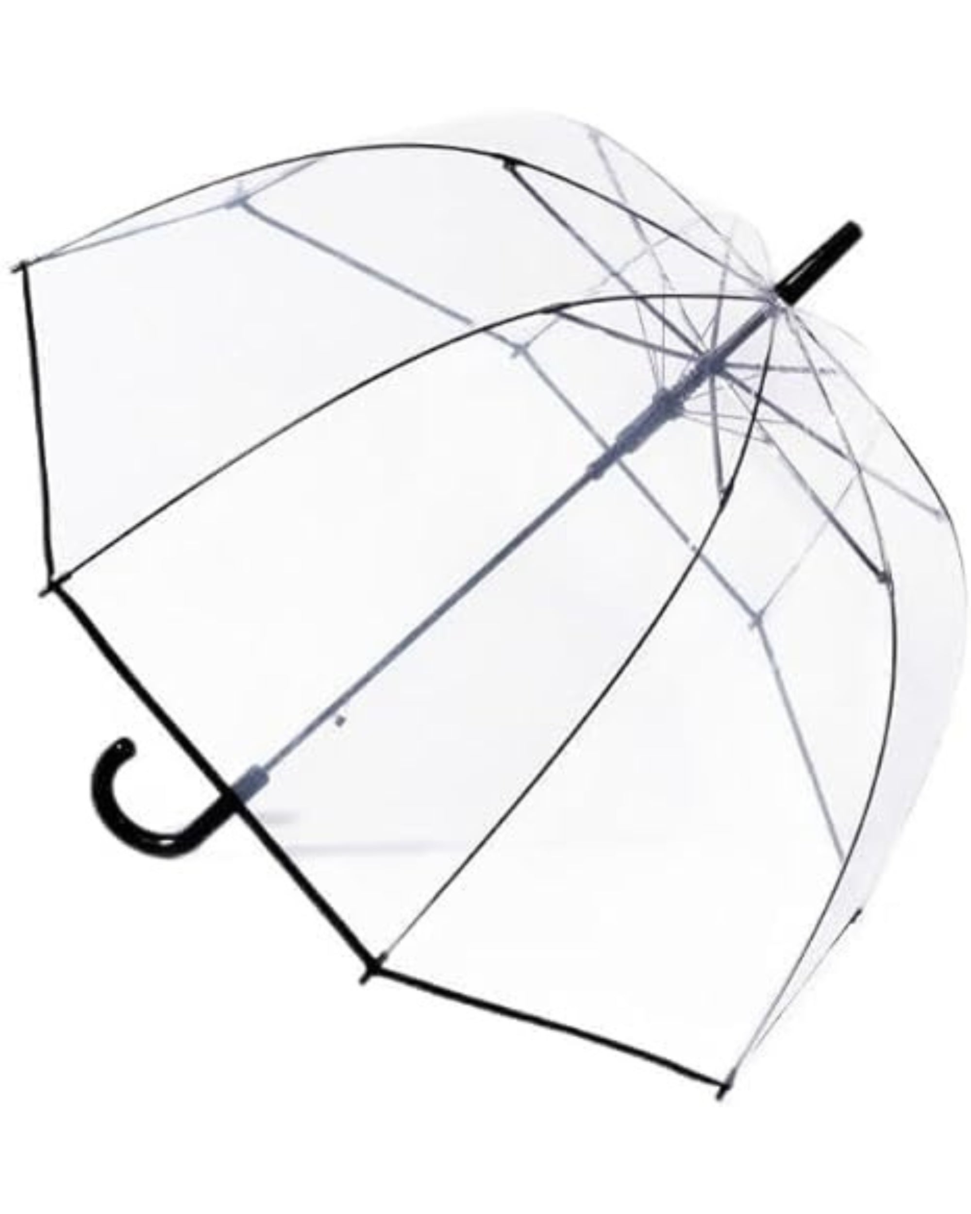 Premsons® Clear Transparent Umbrella for Girls – Stylish Bubble Dome with Handle – Lightweight, Windproof & Durable - for Kids