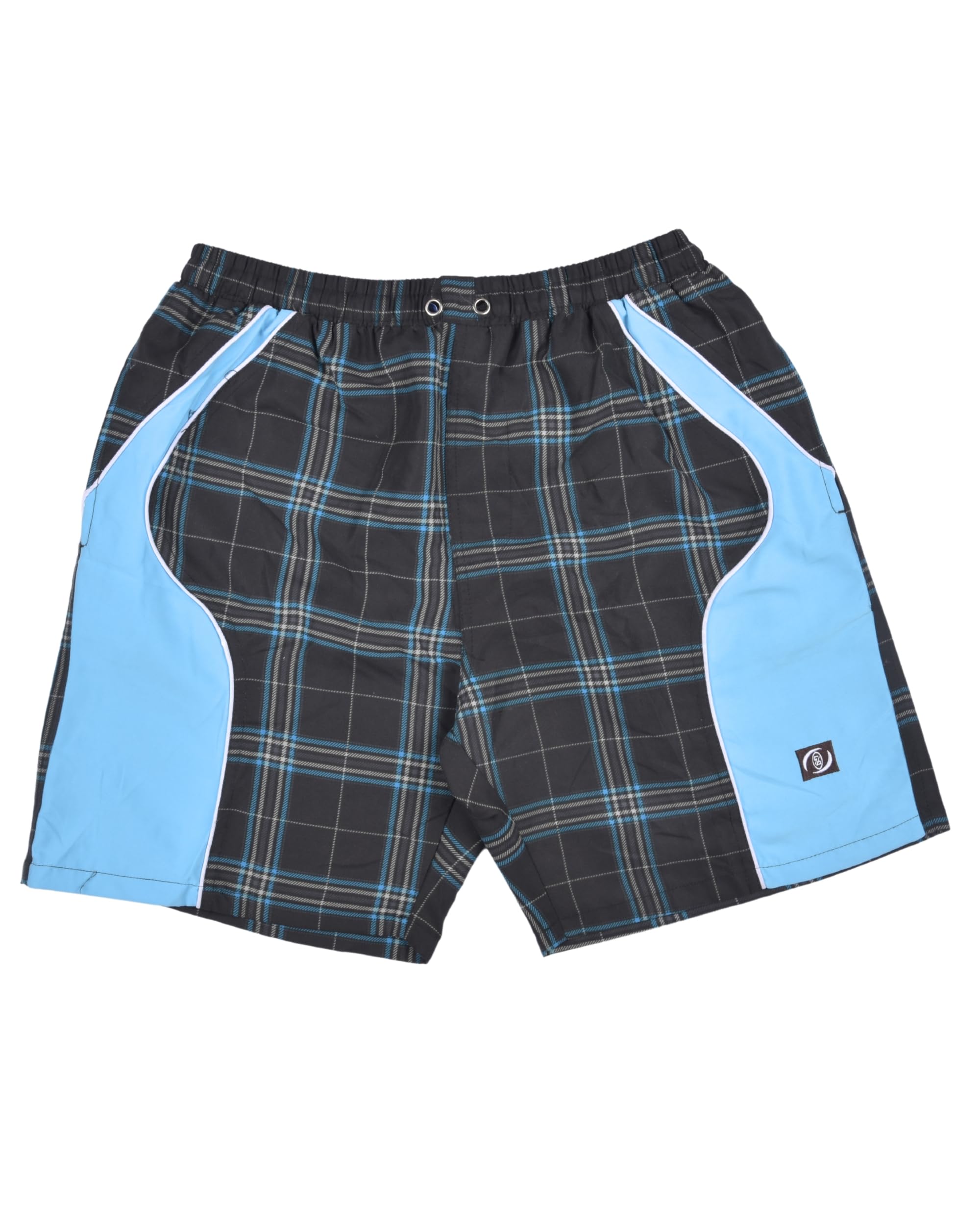 Premsons® Men's Printed Swim Shorts with Pockets, Adjustable Drawstring, Quick-Dry Fabric & Comfortable Fit – Beach & Pool Wear - Black - 36 Size