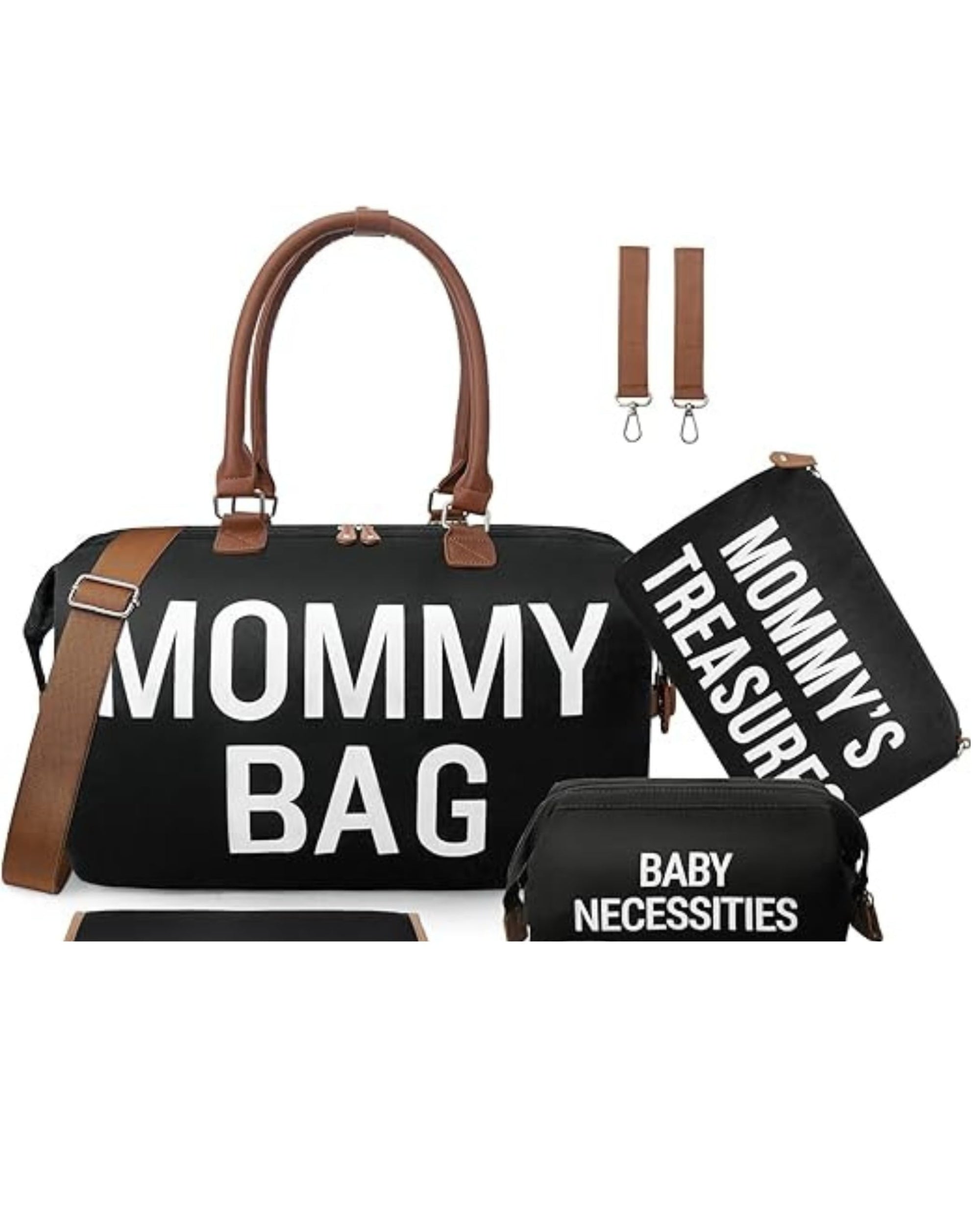 Premsons® Mommy Tote Bag | Large Diaper Bag with 2 Removable Organizing Pouches | Stylish & Spacious Baby Essentials Travel Bag for Moms