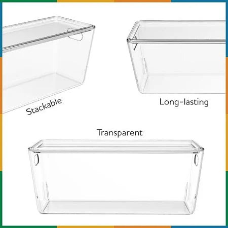 Premsons® Small Narrow Plastic Storage Tray | Multipurpose Organizer for Bathroom, Kitchen, Office & Dressing Table – Durable & Lightweight