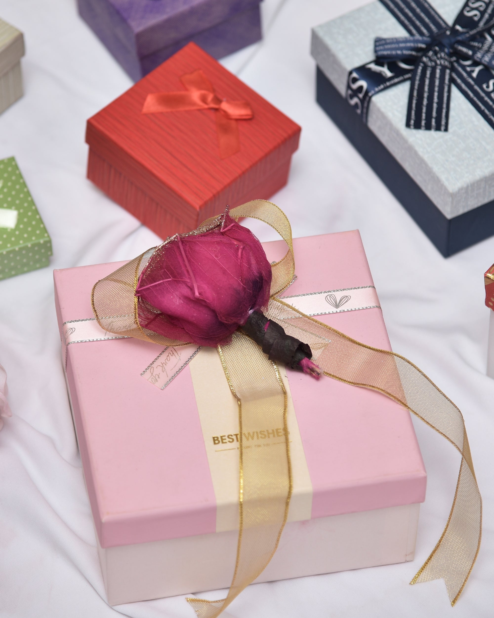 Premsons® Decorative Flower Bows – Multicolour Set of 3 | Elegant Gift Wrapping & Craft Decoration Accessories for Parties, Gifts & Events