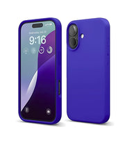 Premsons® Soft Silicone Back Case for iPhone 16 – Slim Fit, Shockproof, Matte Finish Protective Cover