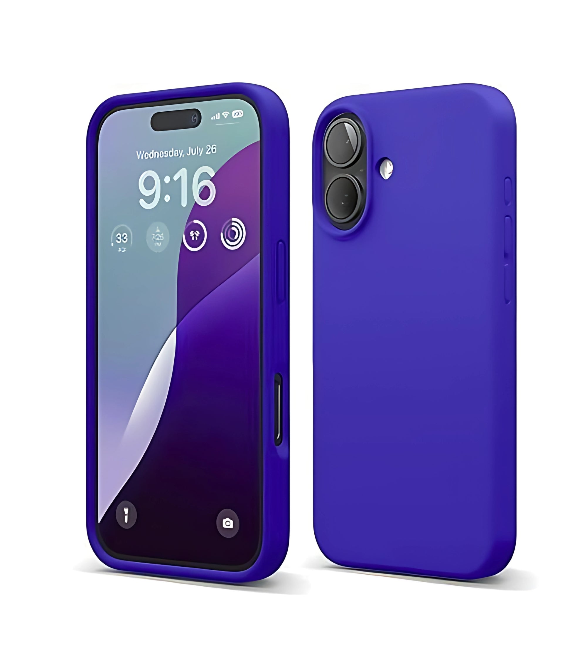 Premsons® Soft Silicone Back Case for iPhone 16 – Slim Fit, Shockproof, Matte Finish Protective Cover