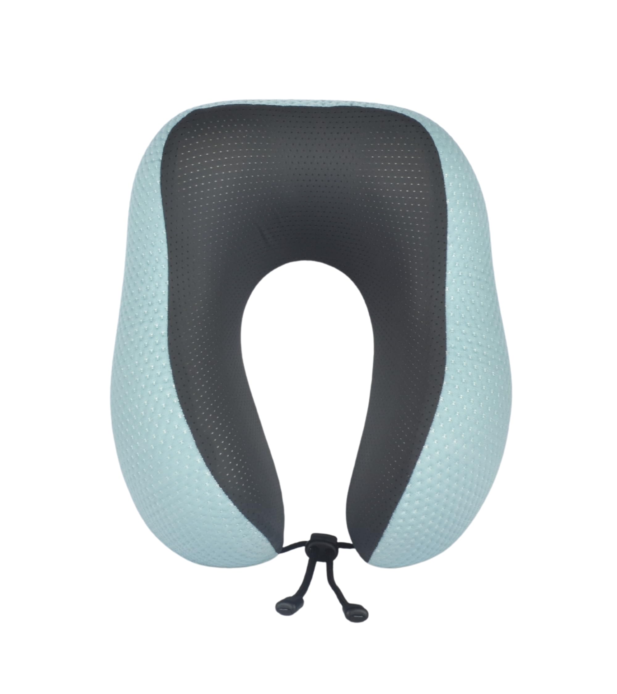 Cushy® Travel Neck Pillow with 360-Degree Head Support - Memory Foam Luxury Soft Pillow for Sleeping Rest - Home Travel Airplane Car - with Adjustable Toggles, Blue