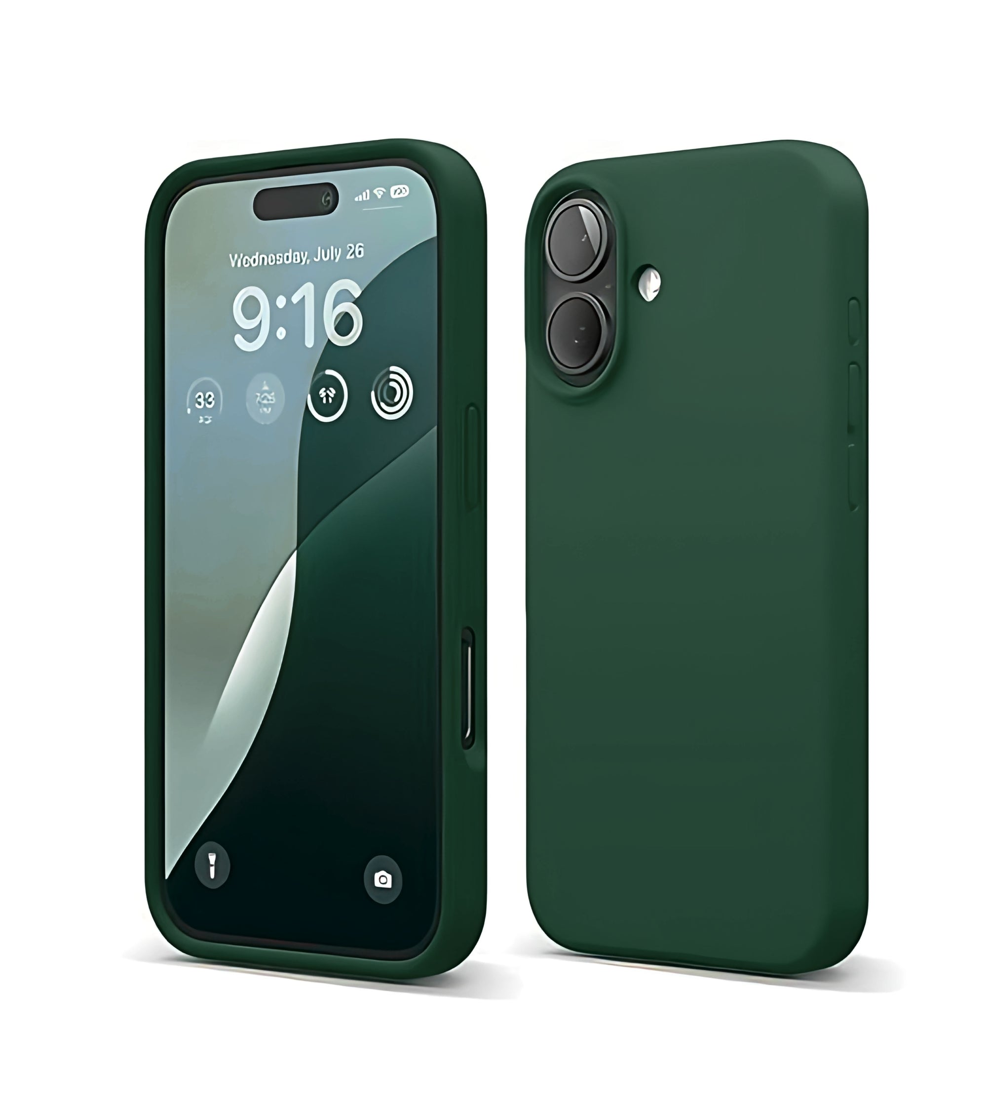 Premsons® Soft Silicone Back Case for iPhone 16 – Slim Fit, Shockproof, Matte Finish Protective Cover