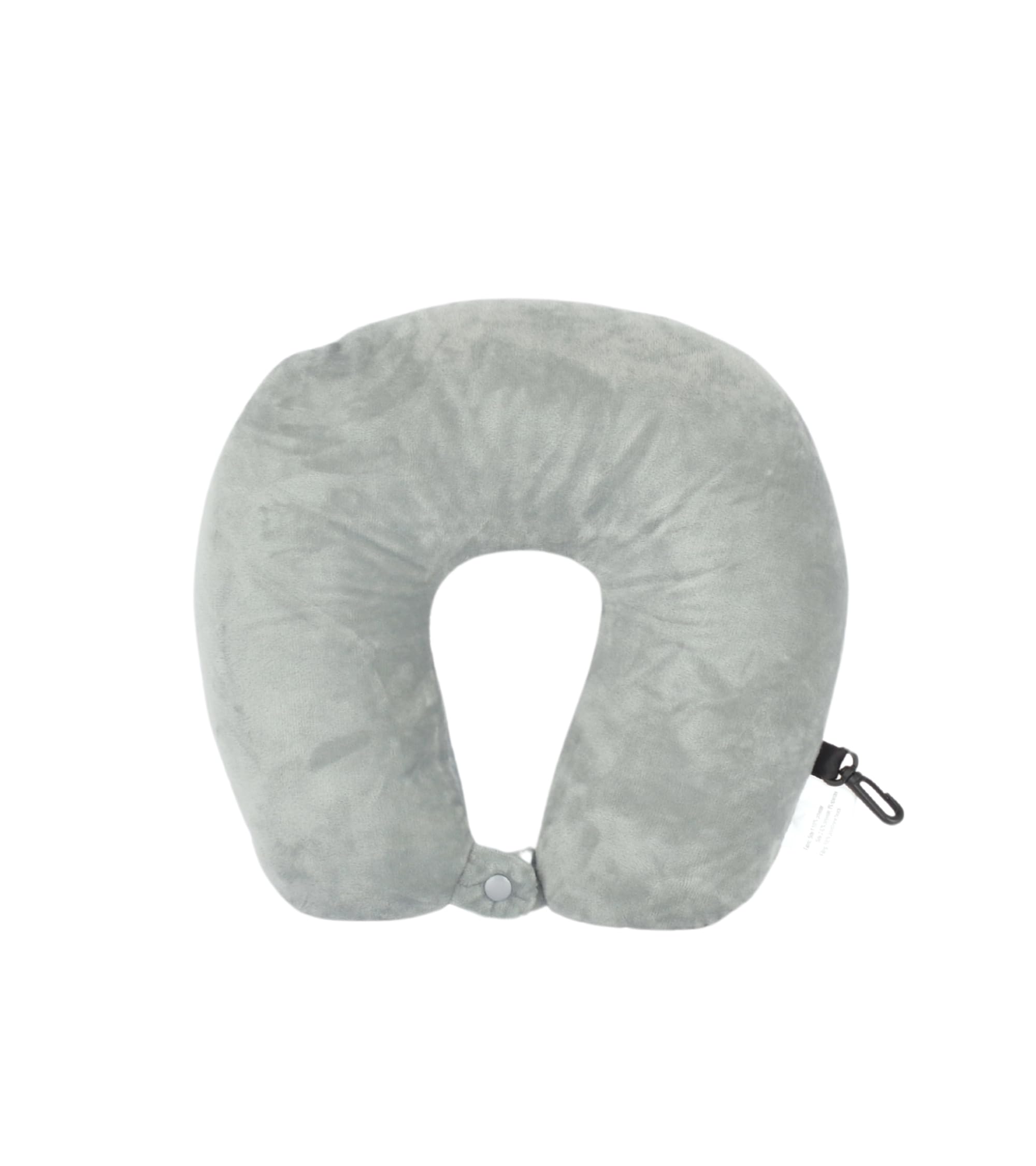 Cushy® Travel Neck Pillow with 360-Degree Head Support - Memory Foam Luxury Soft Pillow for Sleeping Rest - Home Travel Airplane Car - Plain, Grey