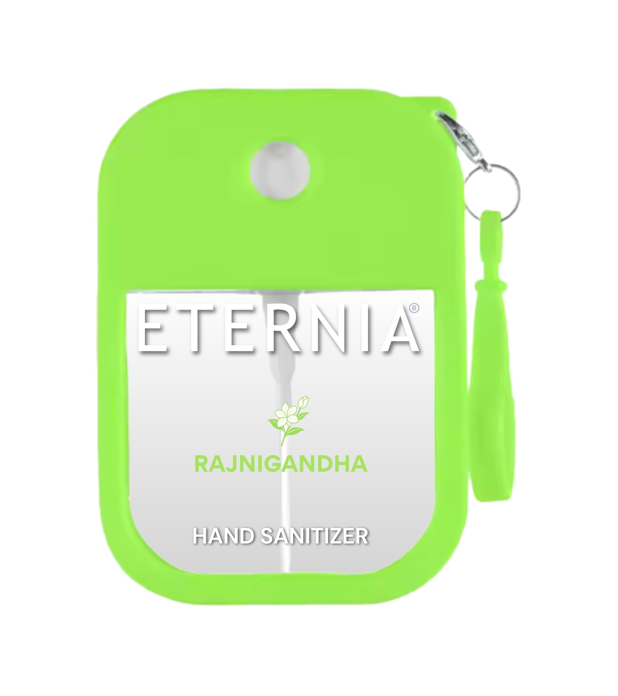 Eternia® Hand Sanitizer Spray - Hydrating Moisturizing Power Mist - Gentle on Skin, Quick-Drying Formula, Travel Friendly - Rajnigandha - 300+ Sprays - Pack of 2