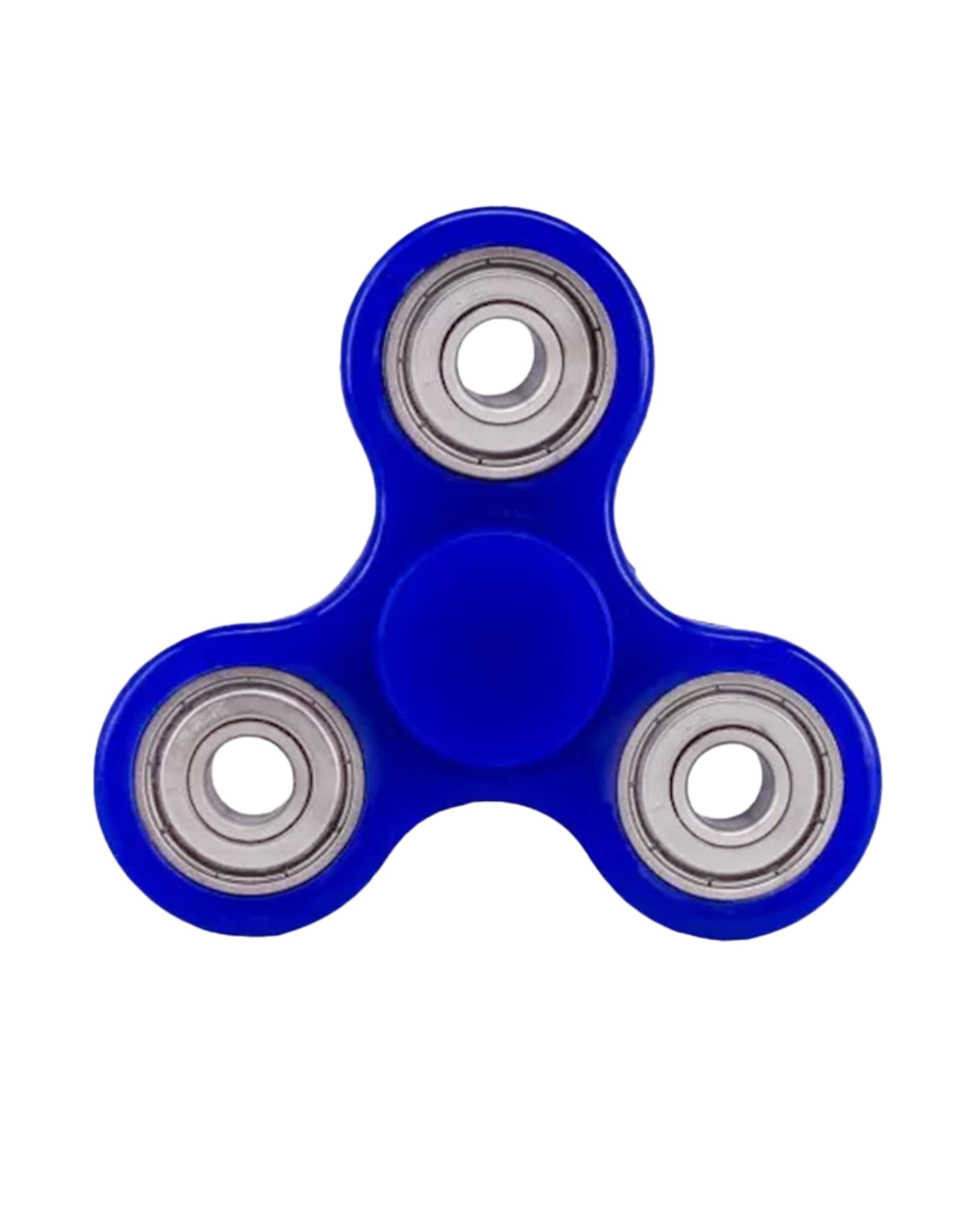Premsons® Hand Spinner Desk Toy - High Speed Smooth Finger Spin Sensory Fidget Stress Relief Game Play for Kids & Adults - Birthday Party Gift - Four Bearing - Dark Blue + Silver Bearing