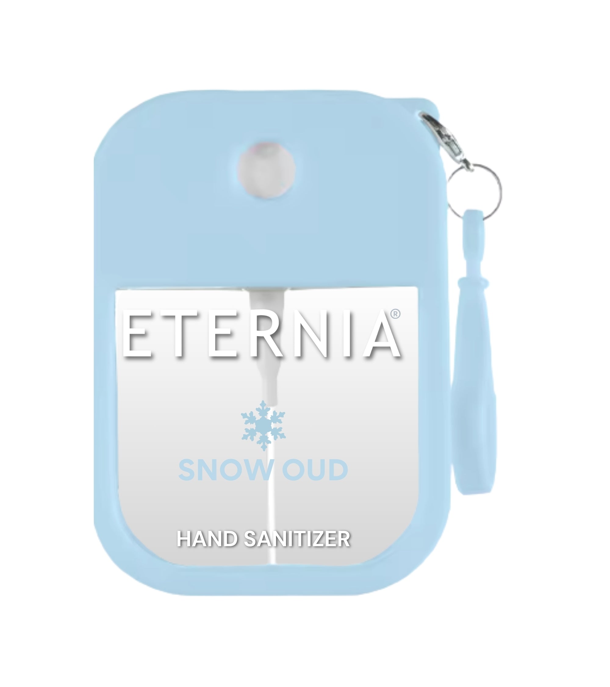 Eternia® Hand Sanitizer Spray - Hydrating Moisturizing Power Mist - Gentle on Skin, Quick-Drying Formula, Travel Friendly - Snow Oud - 300+ Sprays - Pack of 2
