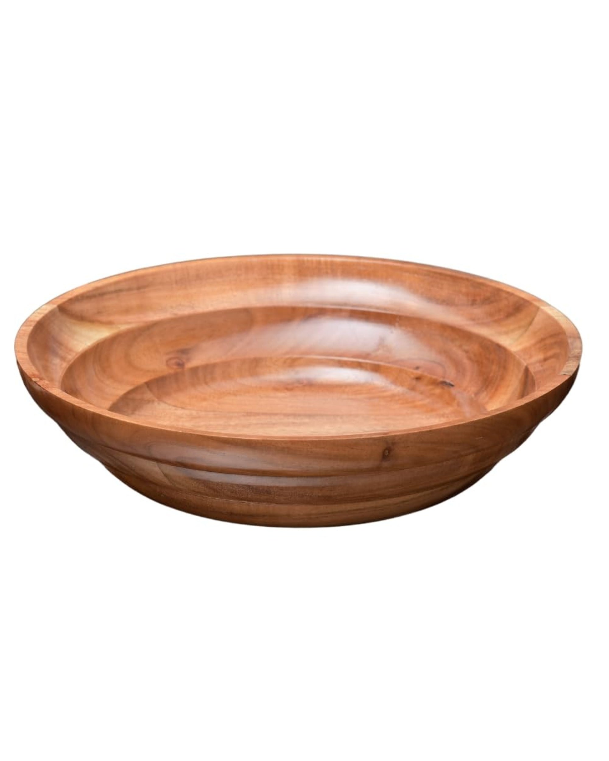Premsons® Wooden Salad Bowl – Elegant Mixing & Serving Bowl for Salads, Soups & Snacks | Multipurpose Bowl for Home & Kitchen
