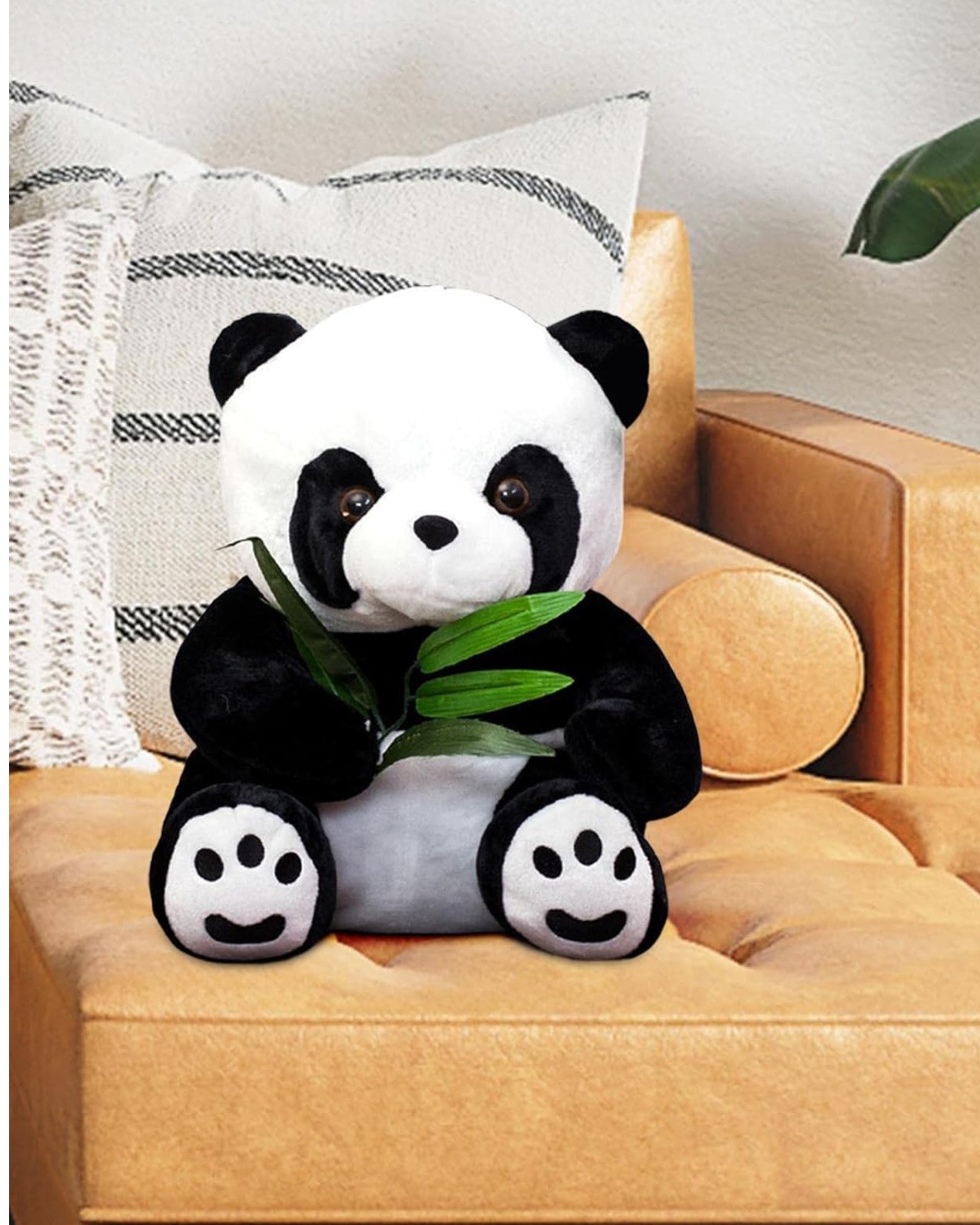Premsons® Sitting Panda Plush Soft Toy – Soft Stuffed Animal for Babies & Kids | Cuddly Toy for Nursery, Gifting & Festival Décor