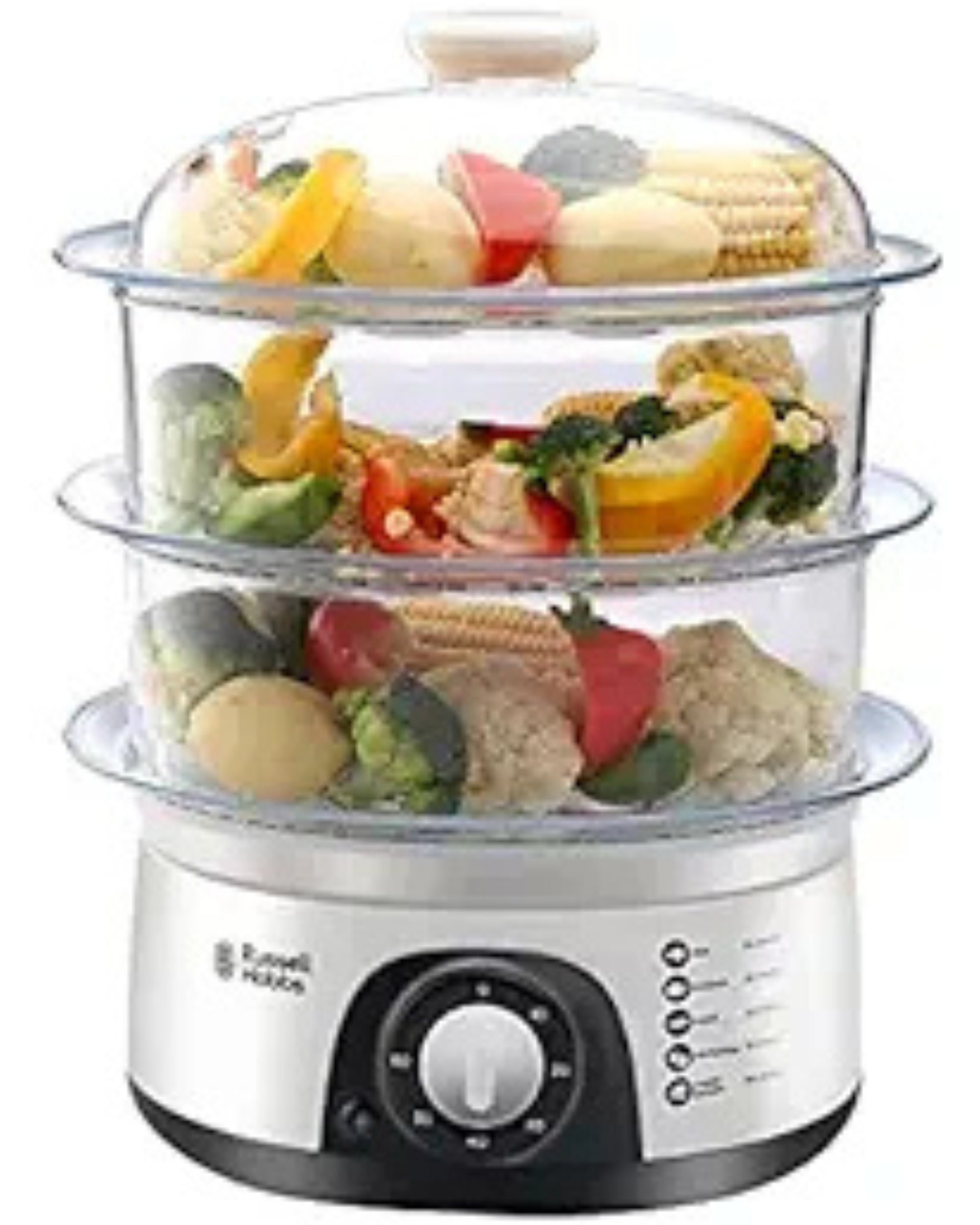 Premsons® 3-Tier Electric Food Steamer – Multipurpose Vegetable, Egg & Rice Steamer with Timer | Fast & Healthy Cooking Appliance for Kitchen