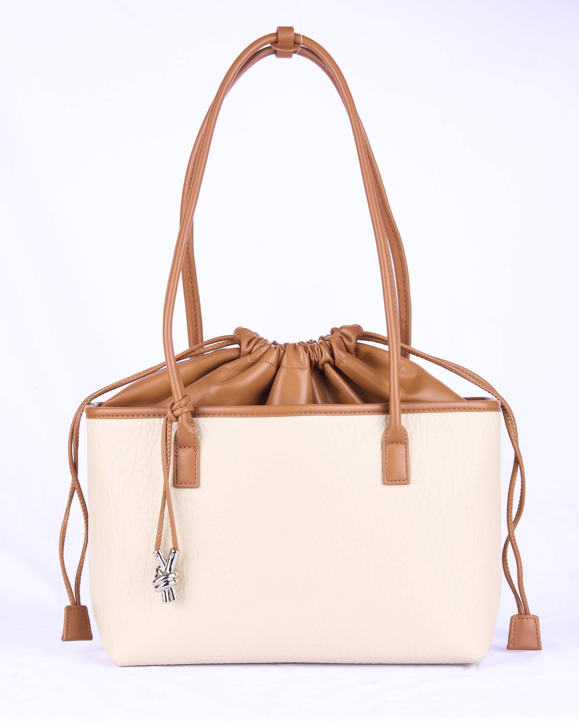 Eternia® Women's Shoulder Bag – Elegant and Spacious Faux Leather Shoulder Handbag with Adjustable Drawstring Closure – Stylish Everyday Purse for Work, Travel, and Casual Outings