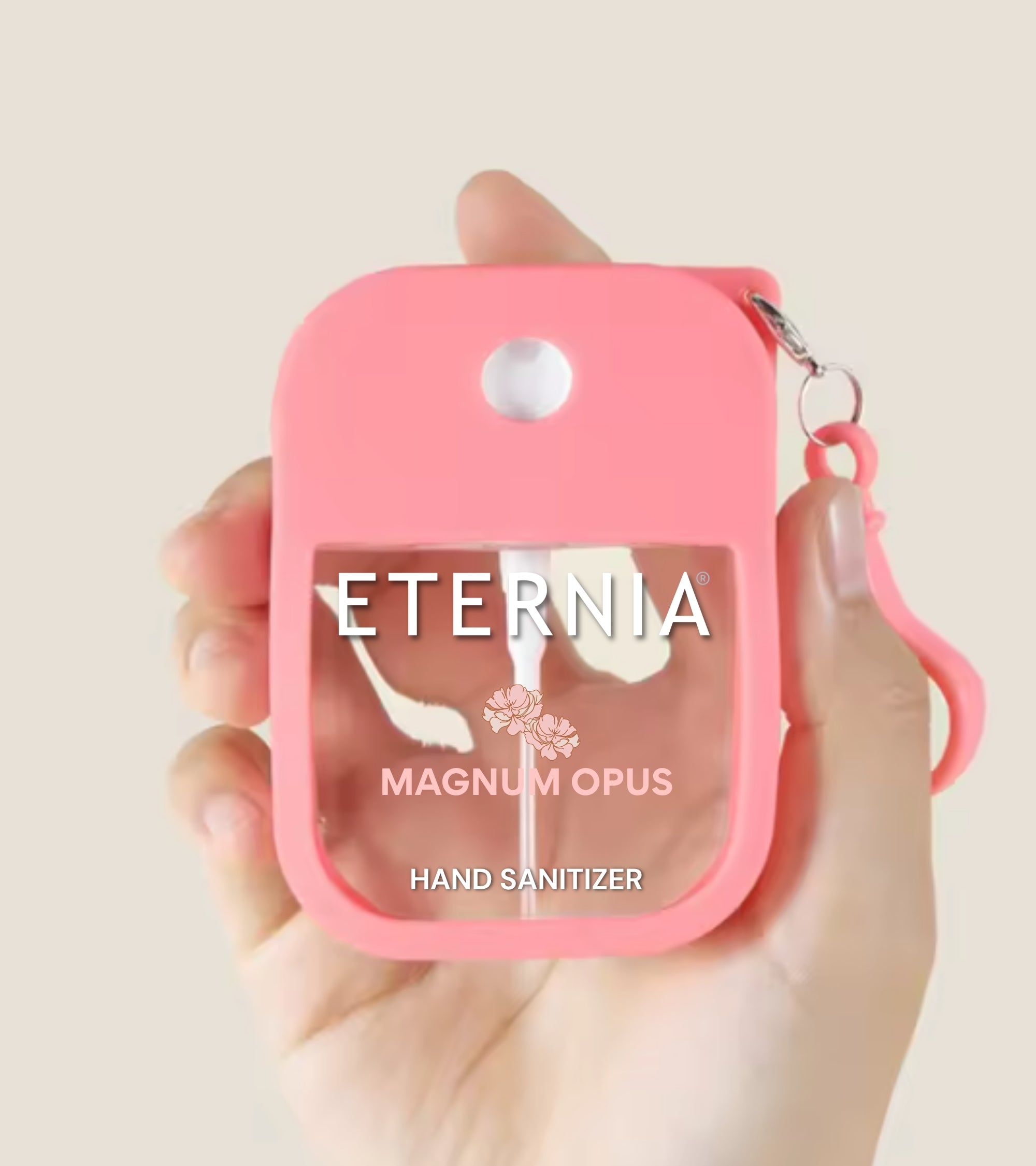 Eternia® Hand Sanitizer Spray - Hydrating Moisturizing Power Mist - Gentle on Skin, Quick-Drying Formula, Travel Friendly - Magnum Opus - 300+ Sprays - Pack of 2