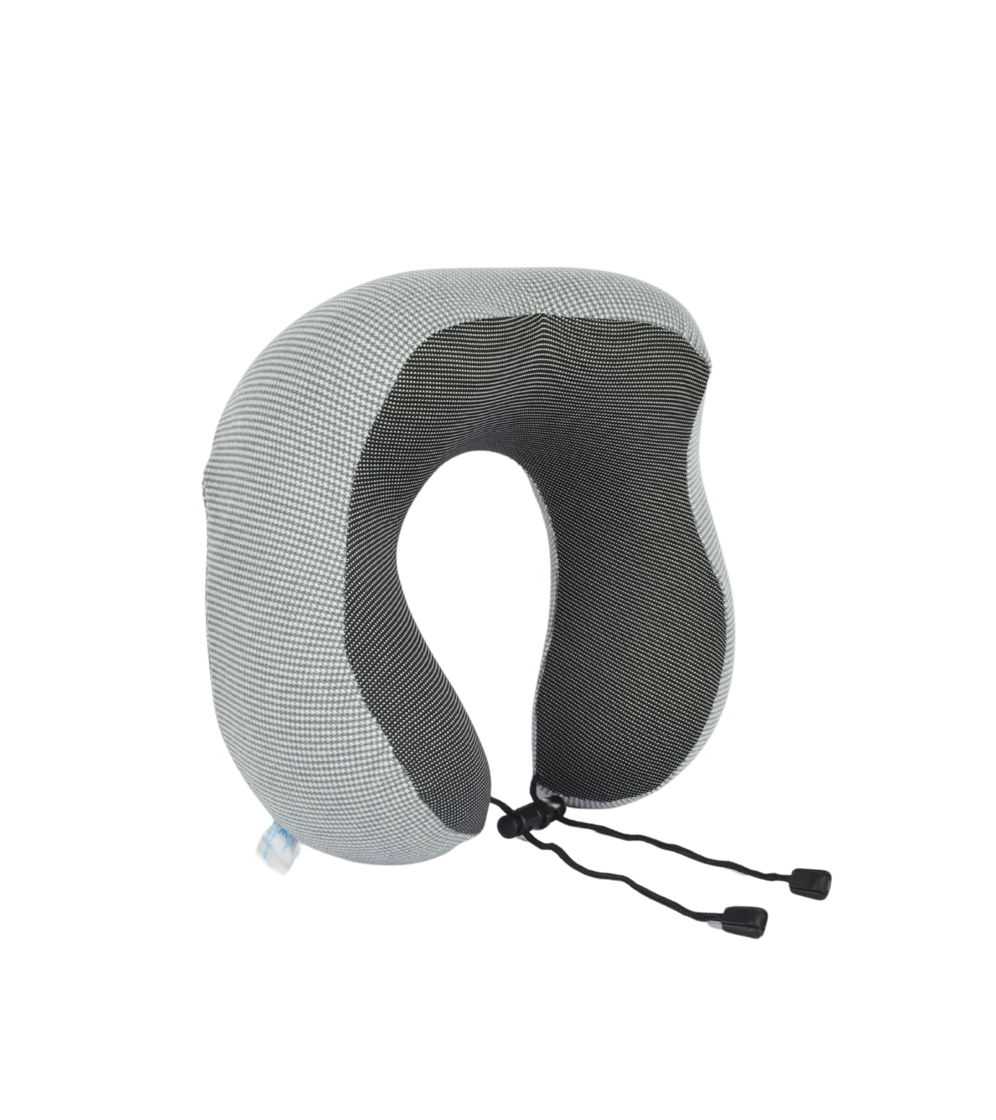 Cushy® Travel Neck Pillow with 360-Degree Head Support - Memory Foam Luxury Soft Pillow for Sleeping Rest - Home Travel Airplane Car - with Adjustable Toggles, Grey