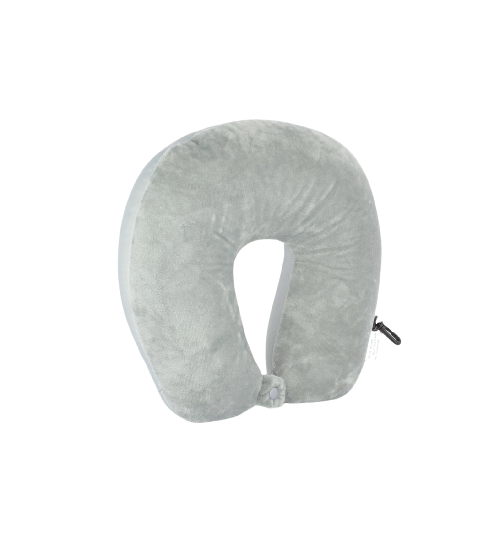 Cushy® Travel Neck Pillow with 360-Degree Head Support - Memory Foam Luxury Soft Pillow for Sleeping Rest - Home Travel Airplane Car - Plain, Grey